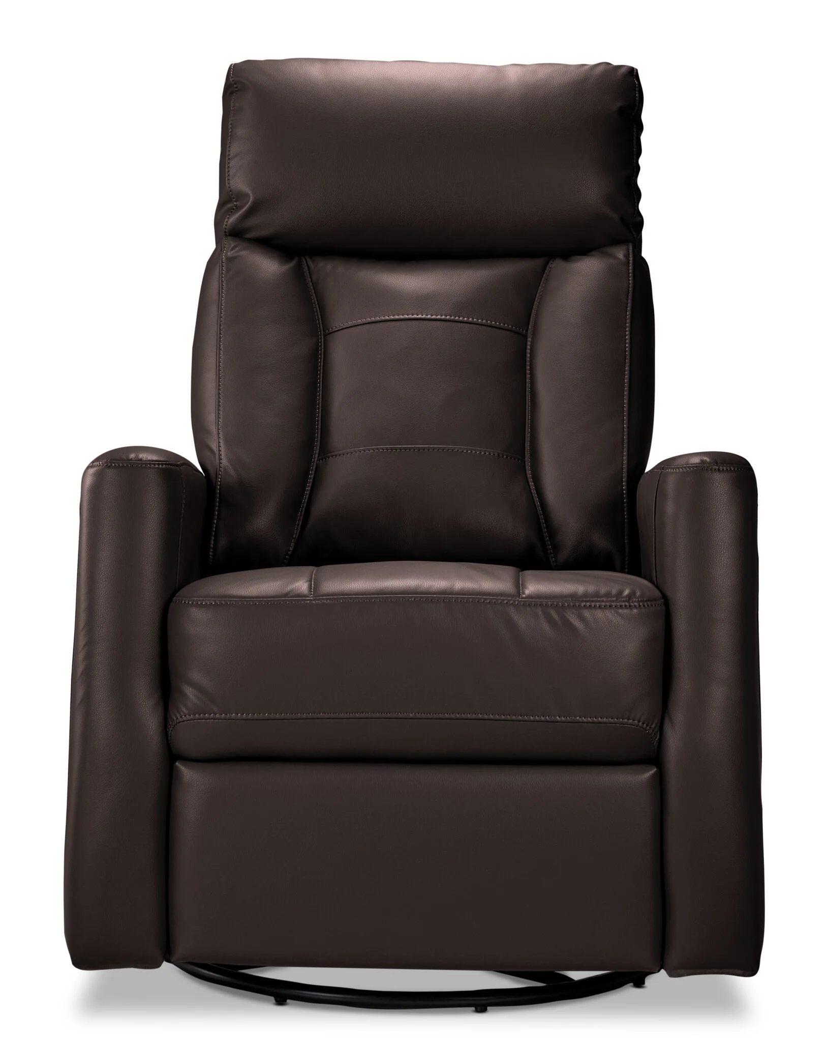 Mustang Swivel Glider Power Recliner - Dark Brown - Image 5
