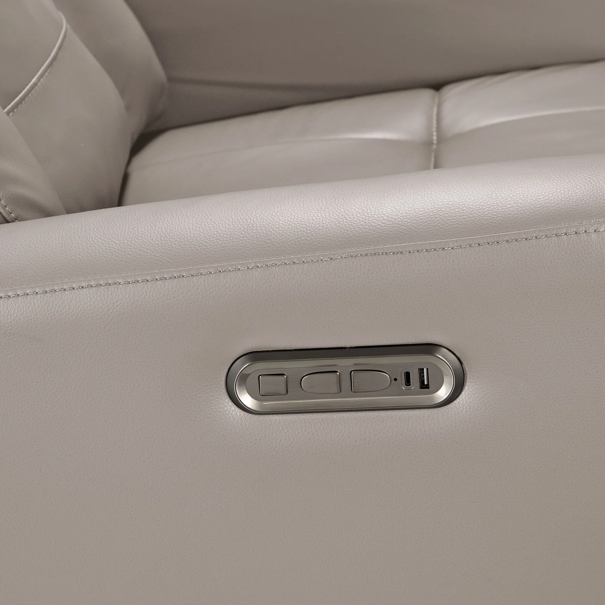 Mustang Swivel Glider Power Recliner - Taupe - Image 6