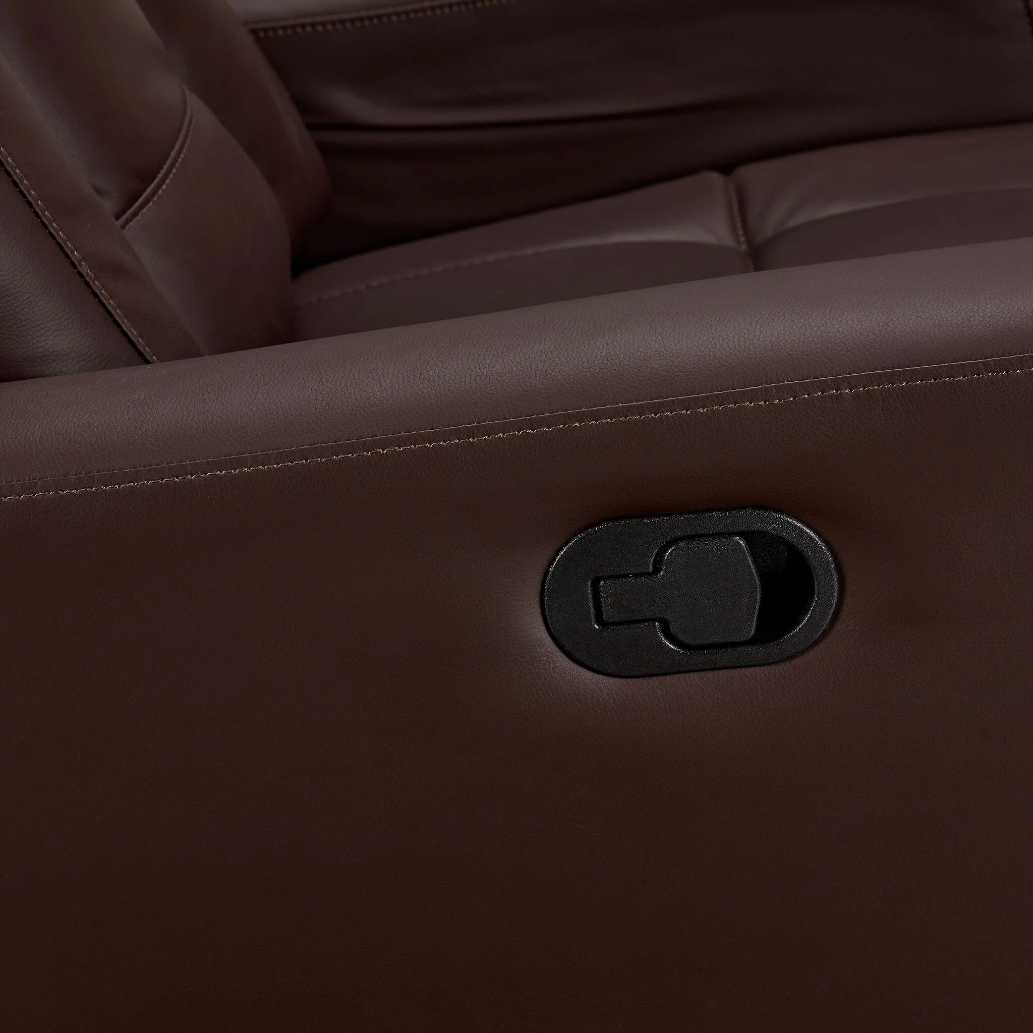 Mustang Swivel Glider Recliner - Dark Brown - Image 5