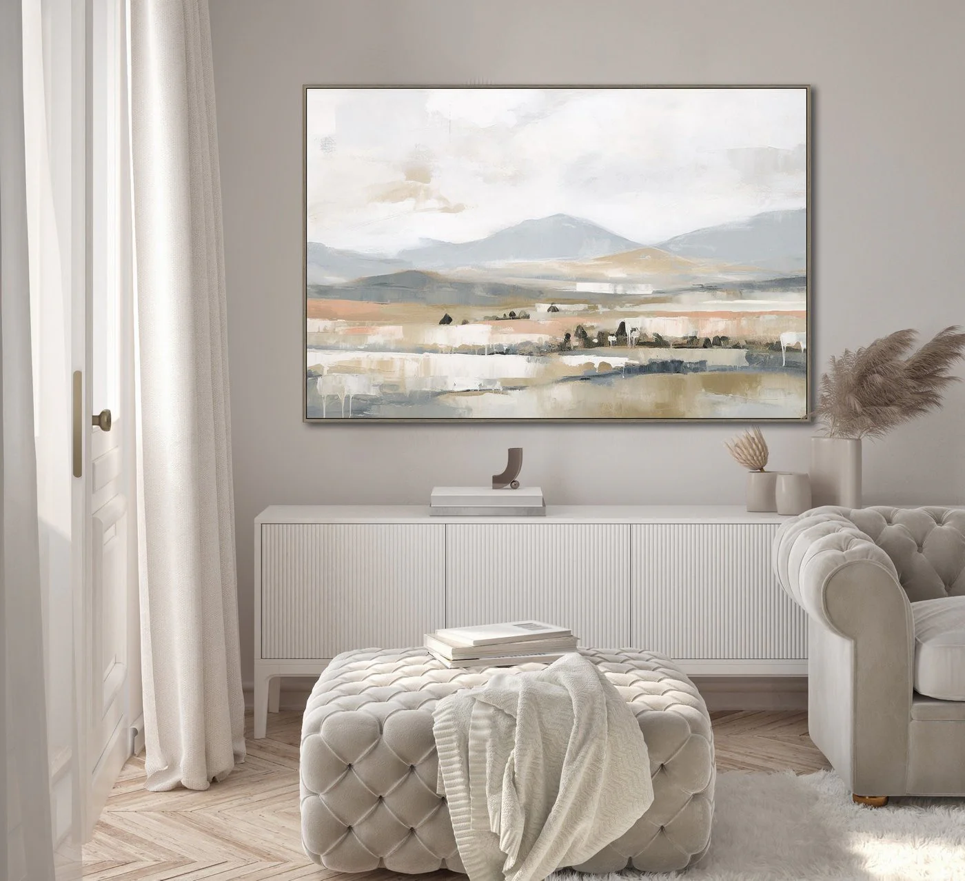 Muted Valley Wall Art - Multi-Colour - 32 X 48 - Image 2