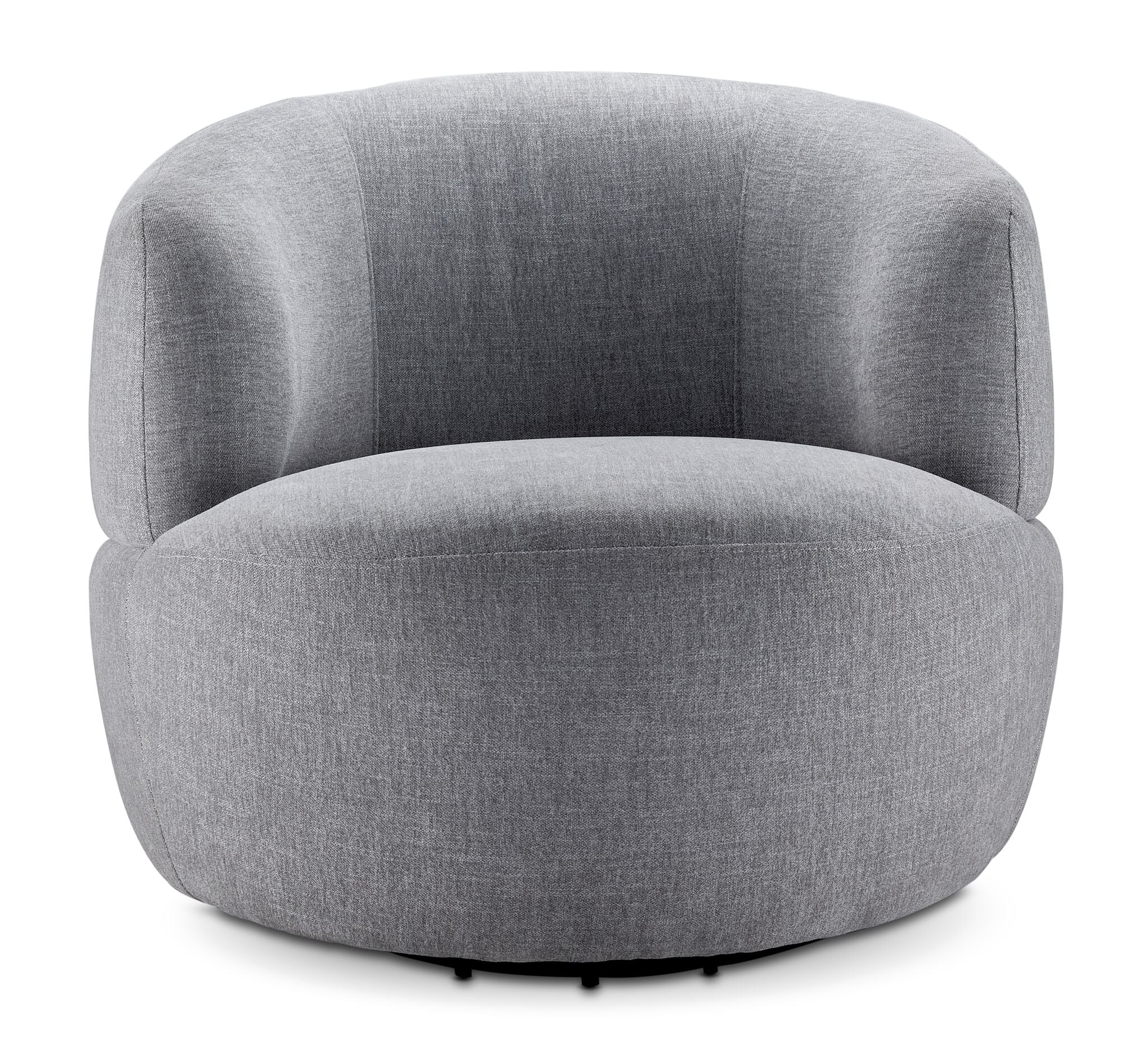 Myra Swivel Accent Chair - Grey - Image 2