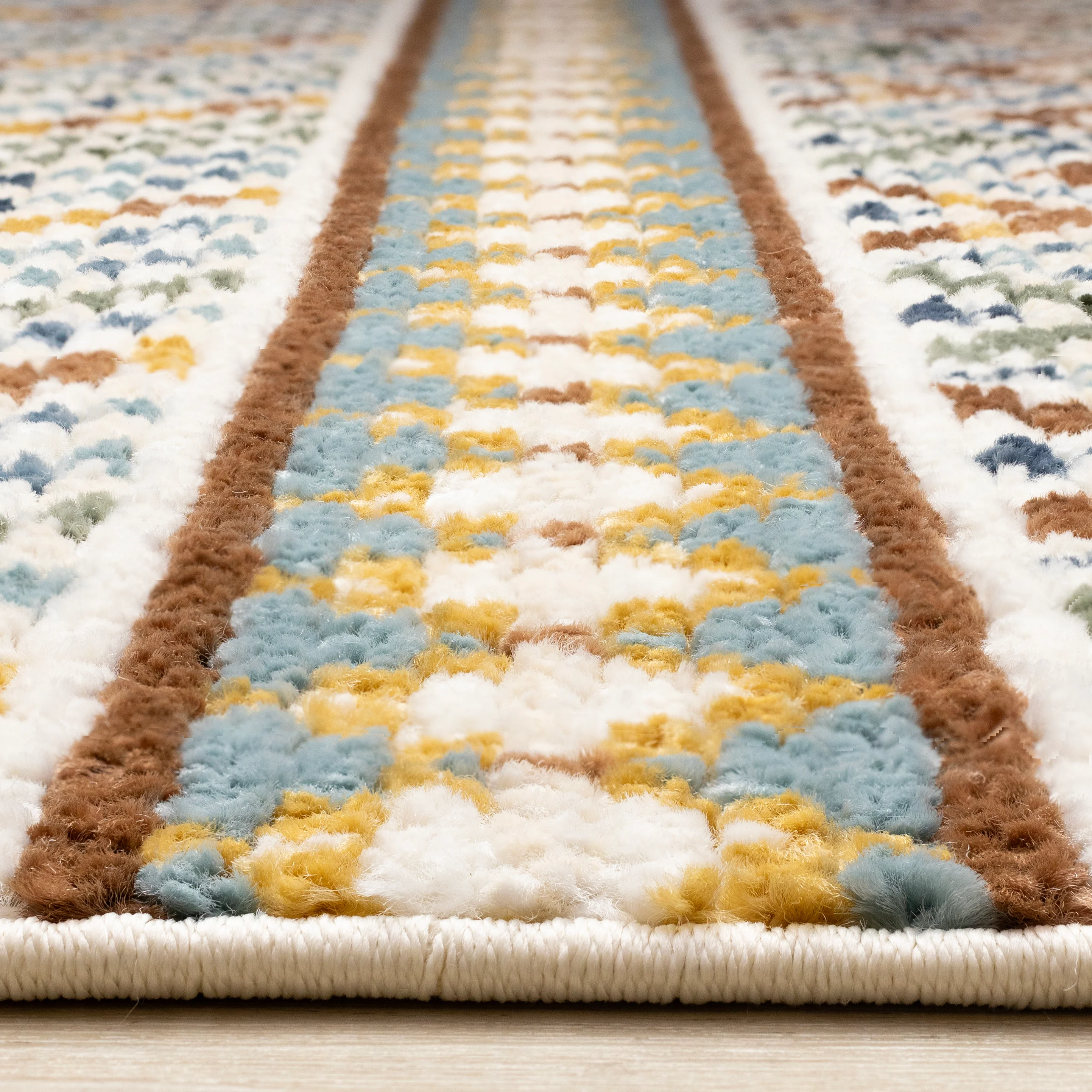 Nala 7'10" x 10'6" Intricate Southwestern Design Area Rug - Yellow, Blue, Green - Image 3