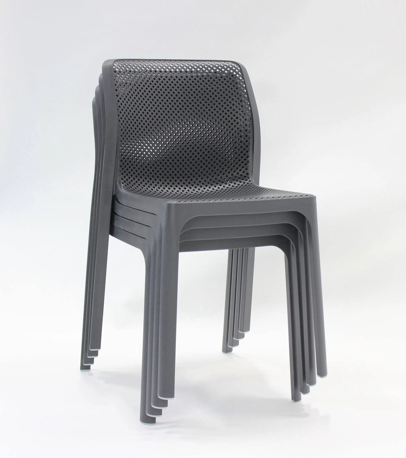 Nardi Bit Outdoor Dining Chair - Black (Set of 4) - Image 3