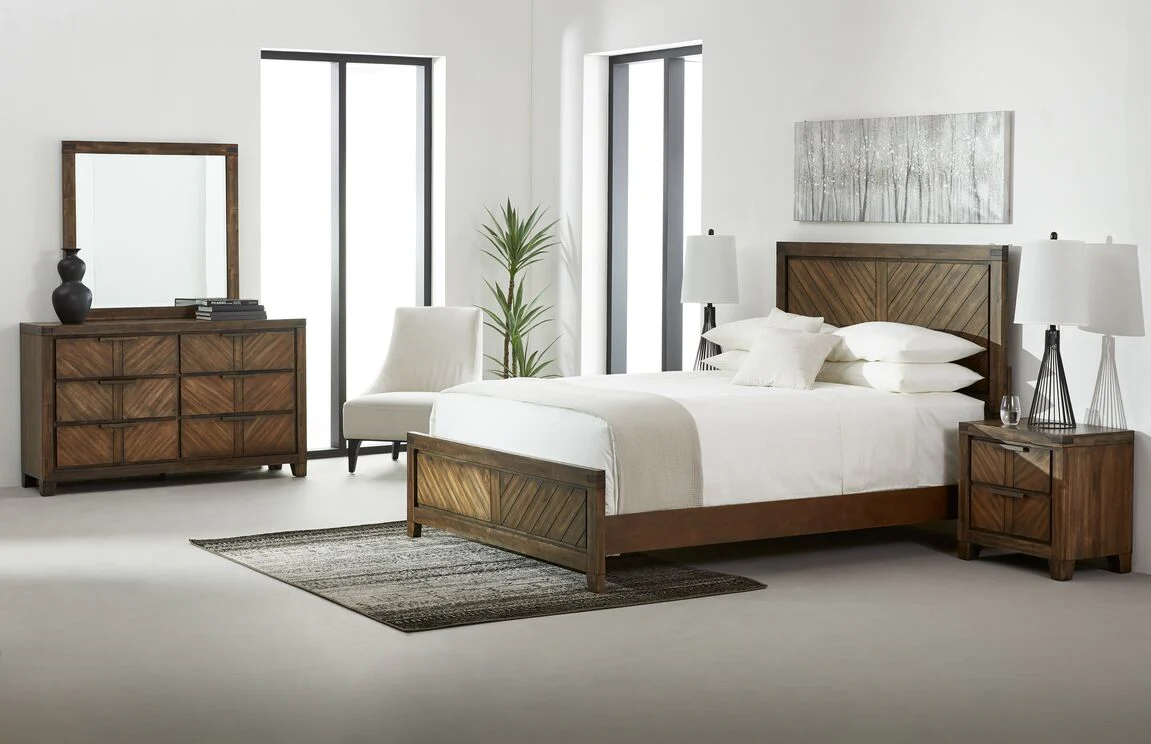 Nathan 6-Piece Queen Bedroom Package - Brown - Image 2