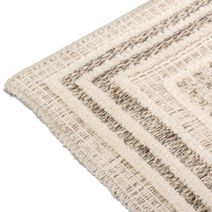 Naturale Bordered Rug - 5' x 8' - Beige - Image 5