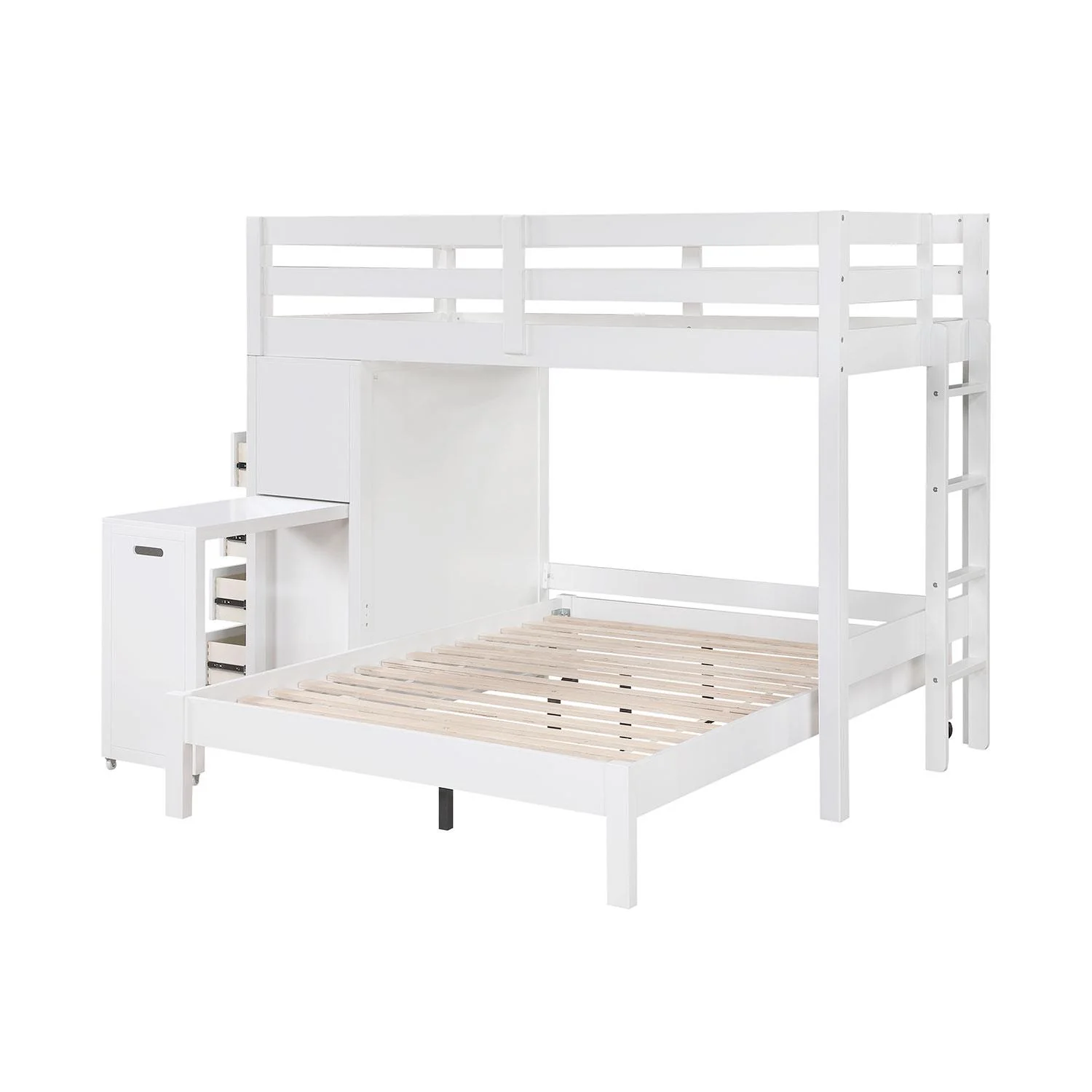 Nest Twin over Full Loft Bunk Bed - White - Image 5