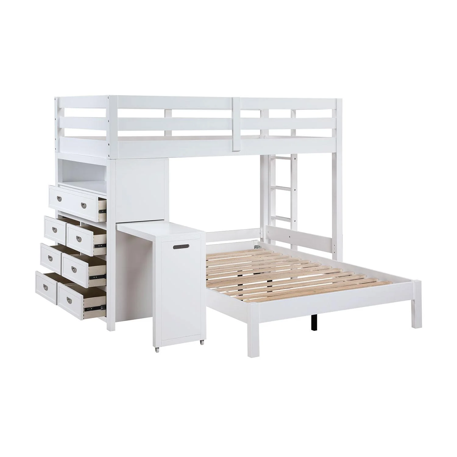 Nest Twin over Full Loft Bunk Bed - White - Image 7