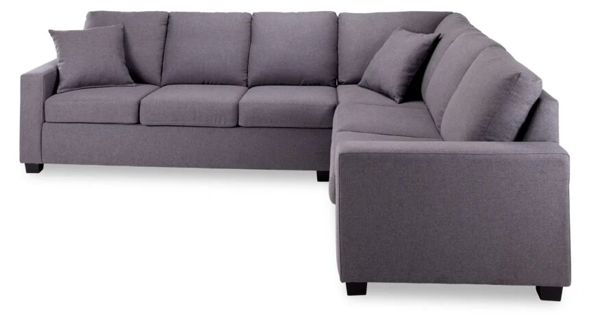 Neto 2pc Sectional with Right Facing Corner Sofa- Dark Grey - Image 5