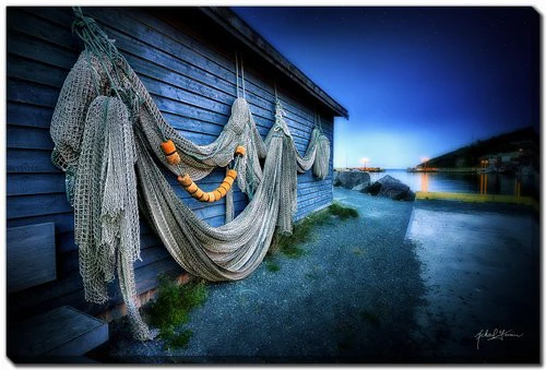 Nets At Rest Wall Art - Blue - 30 X 45