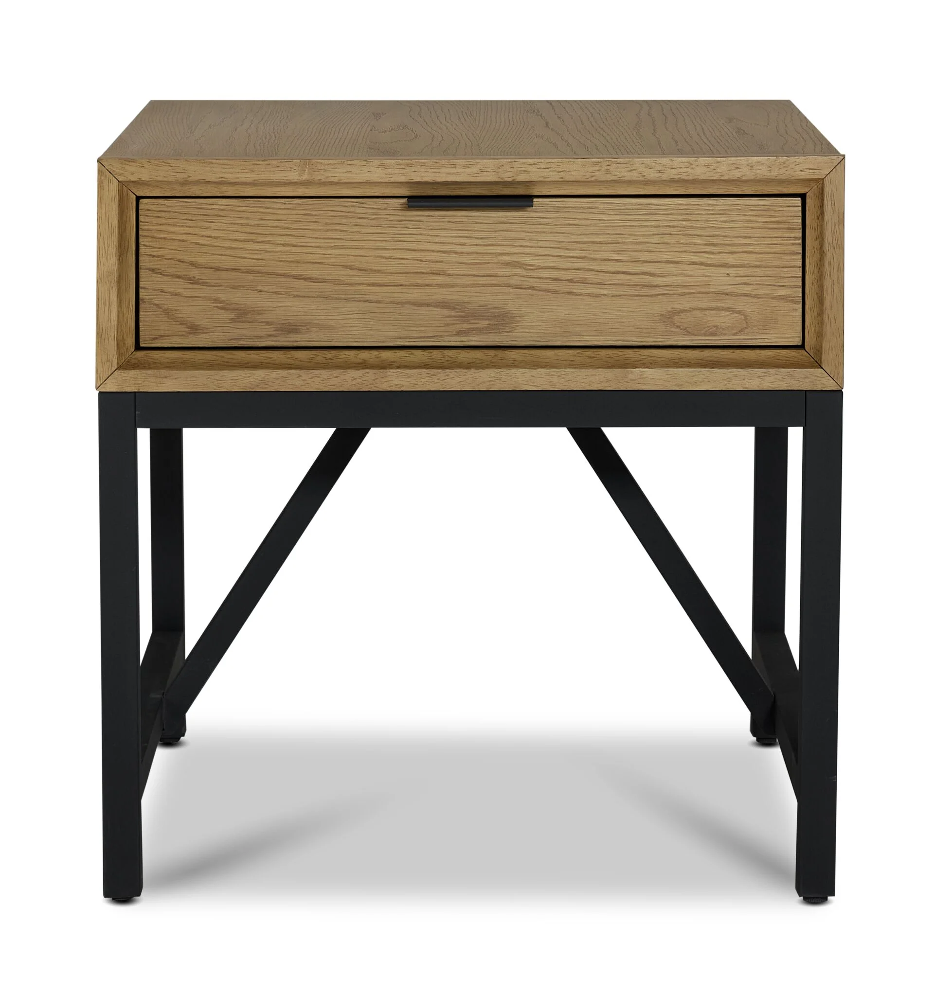 Feeling Connected - Newport 24" End Table - Oak and Black - Image 3