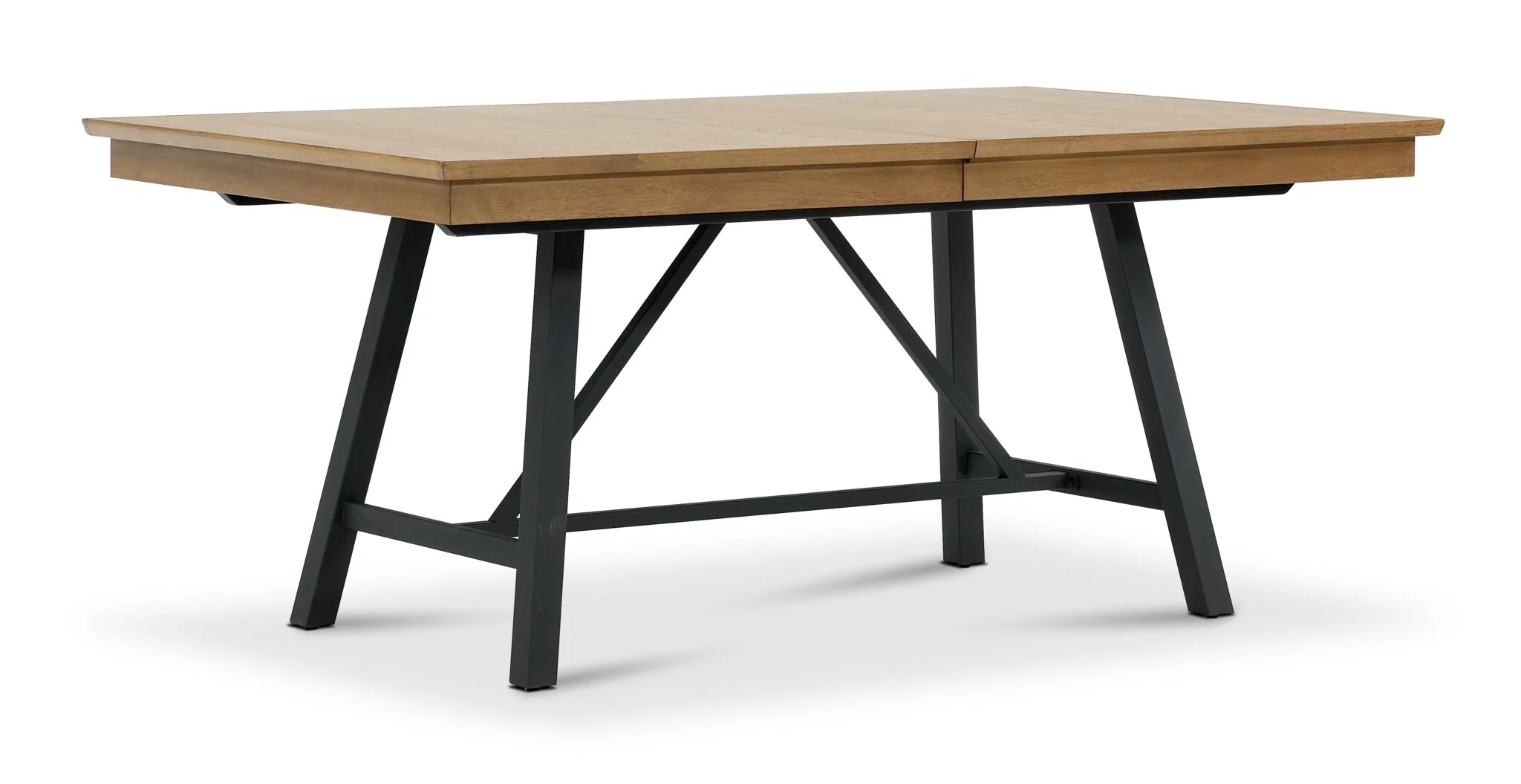 Feeling Connected - Newport 7-Piece Extendable Dining Set - Oak and Black - Image 5