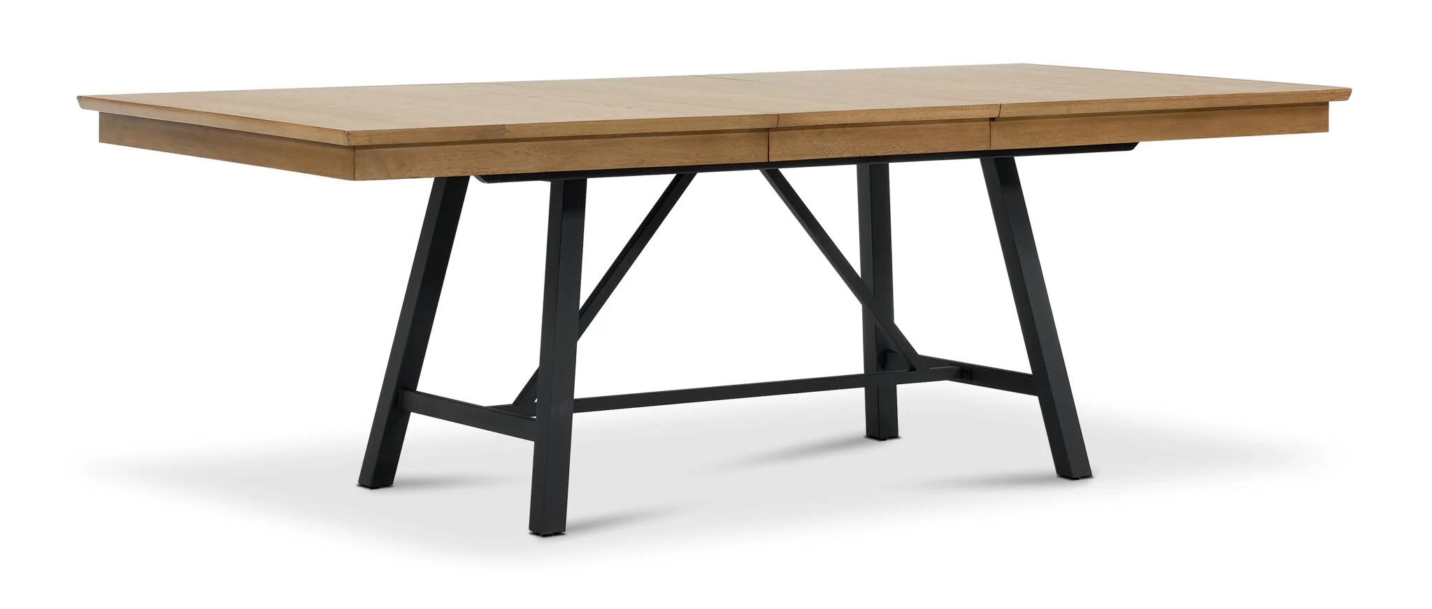 Feeling Connected - Newport 7-Piece Extendable Dining Set - Oak and Black - Image 6