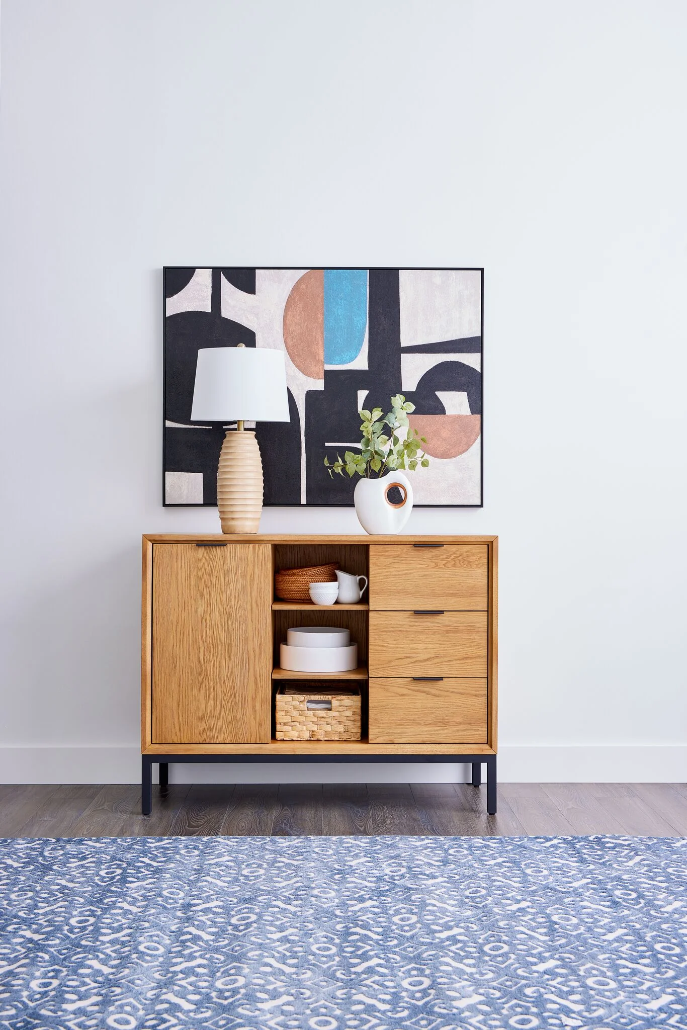 Feeling Connected - Newport Server - Oak and Black - Image 2