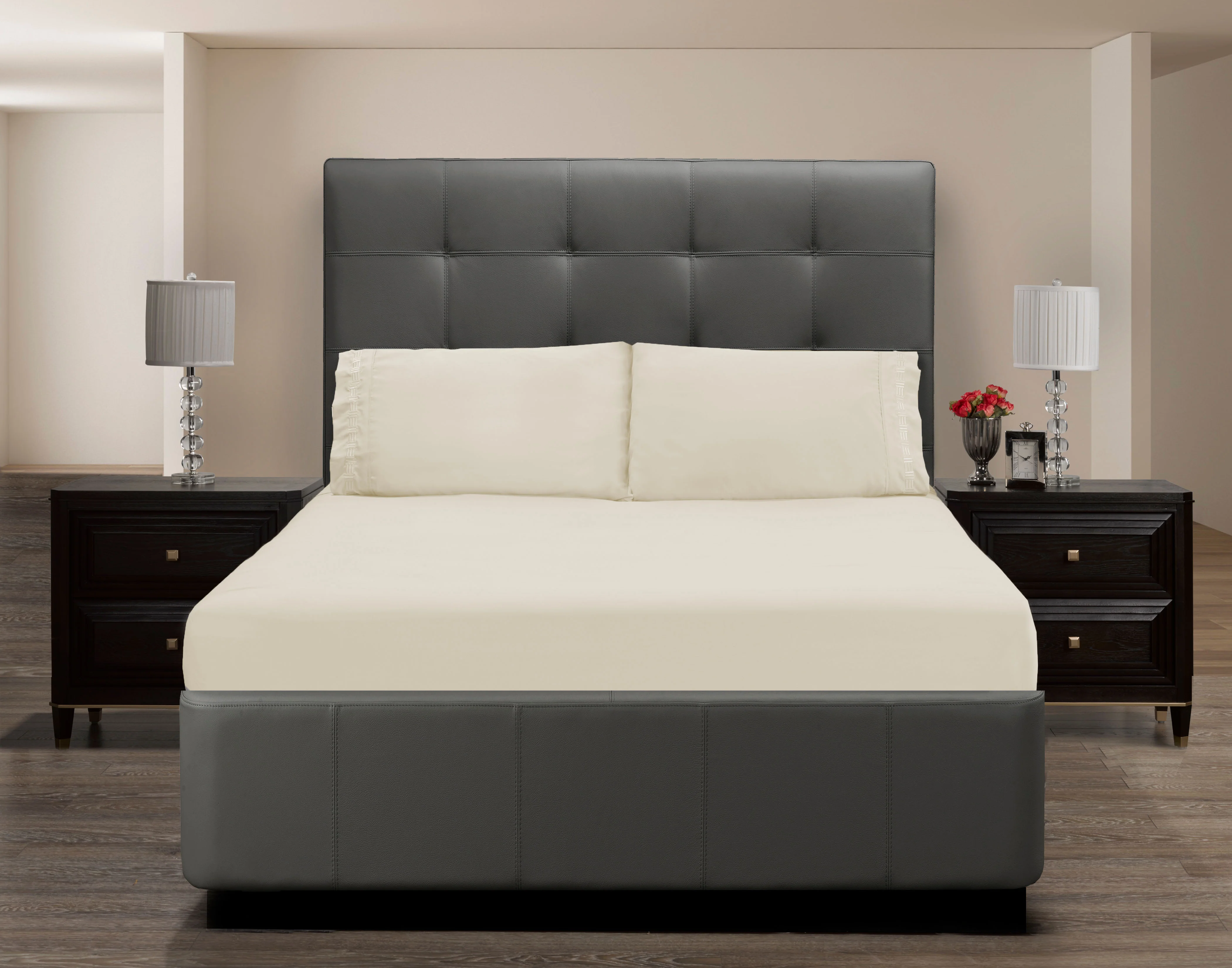 Nilus Twin Sheet Set - Bone - Image 6