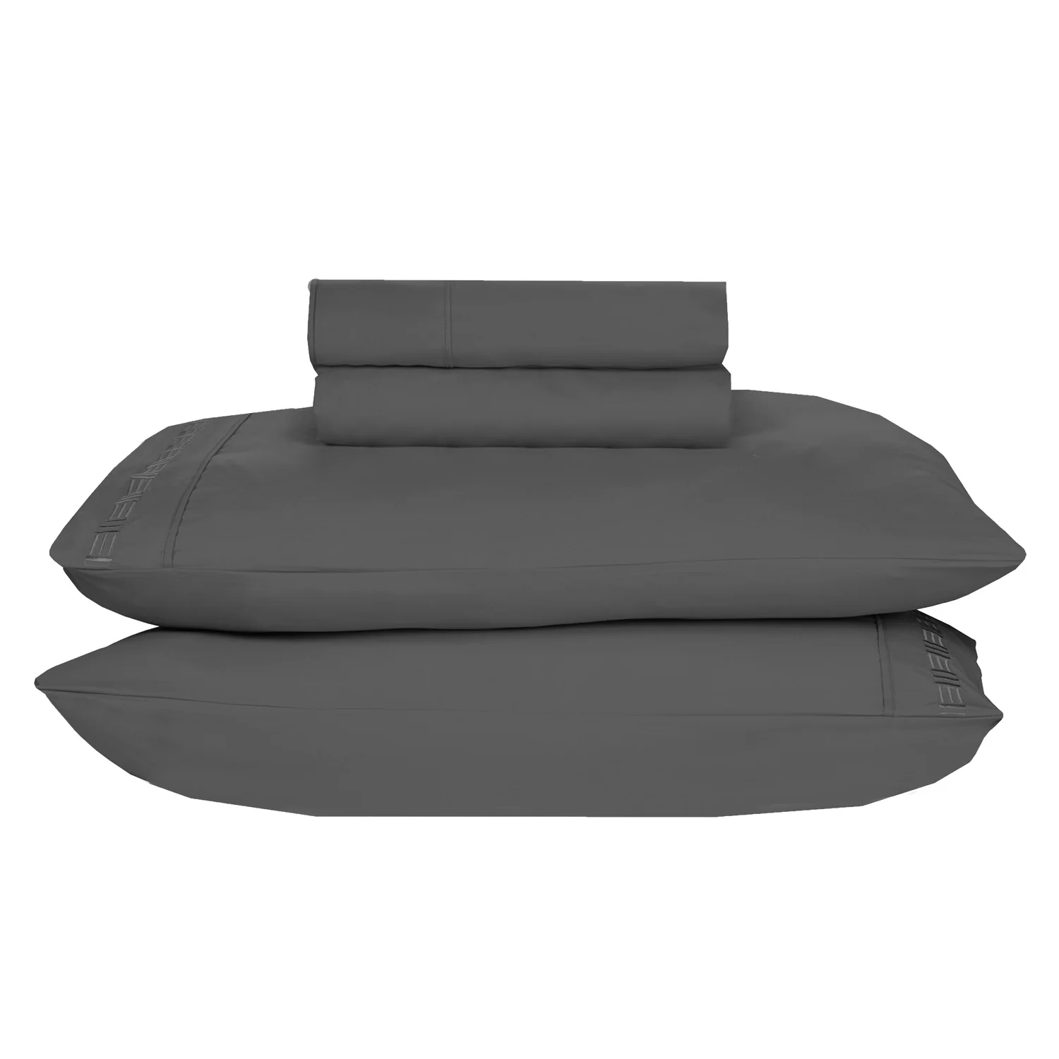 Nilus King Sheet Set - Dark Grey - Image 4