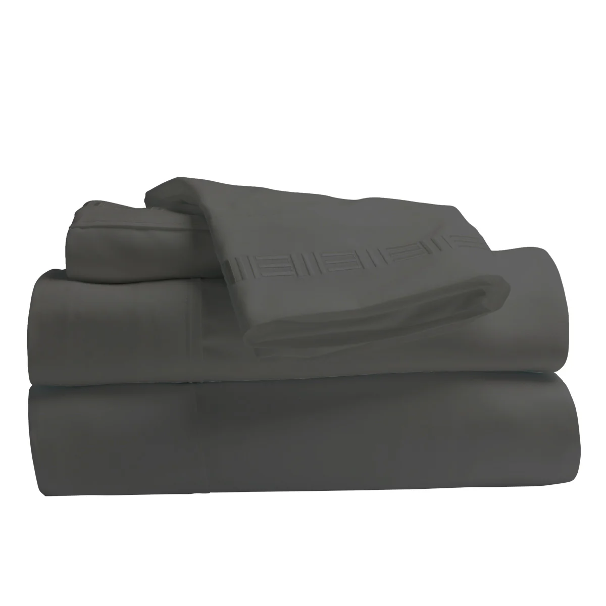Nilus King Sheet Set - Dark Grey - Image 3