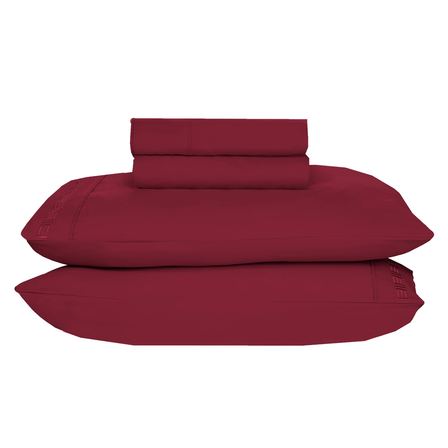 Nilus King Sheet Set - Red - Image 4