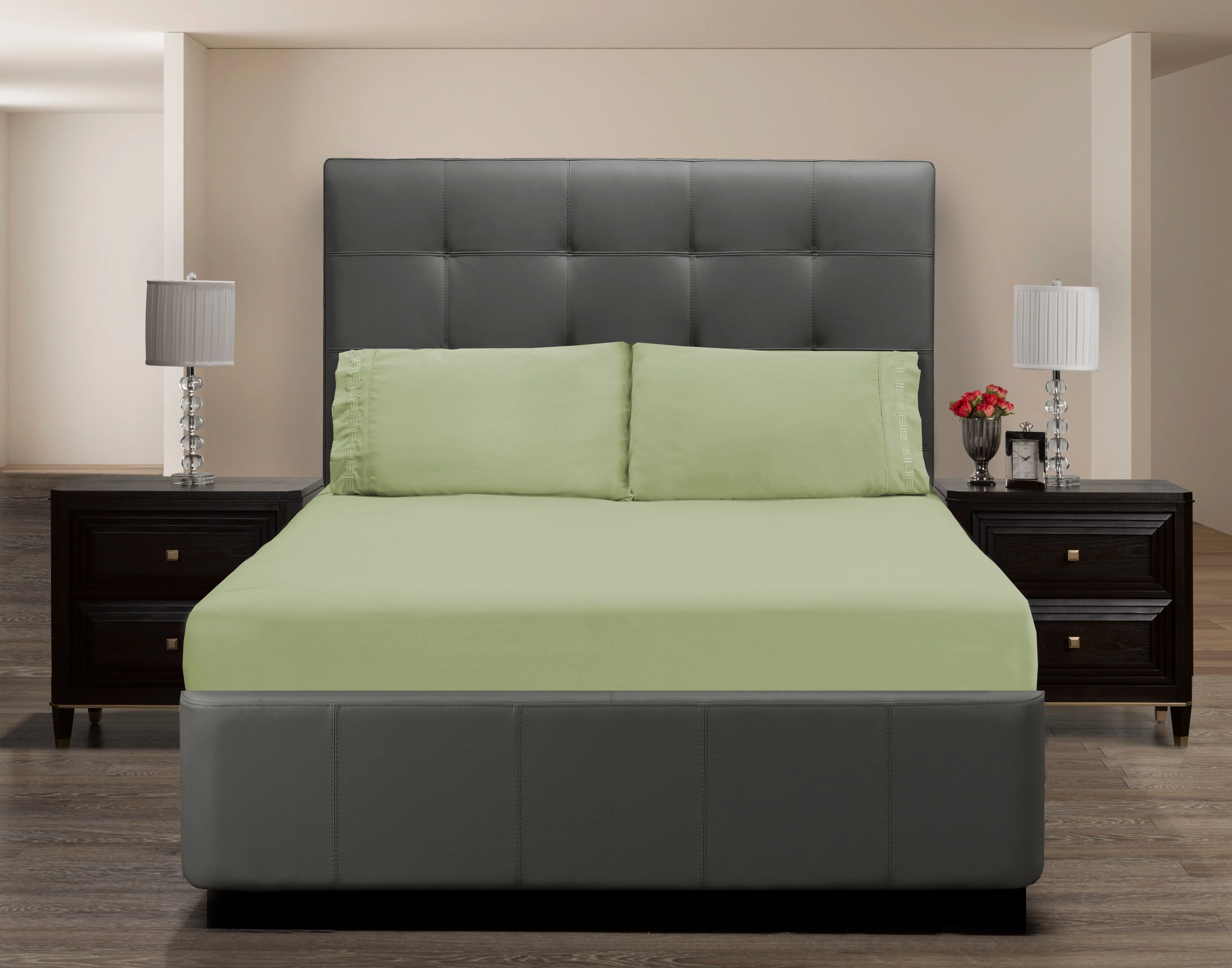 Nilus Twin Sheet Set - Sage - Image 6