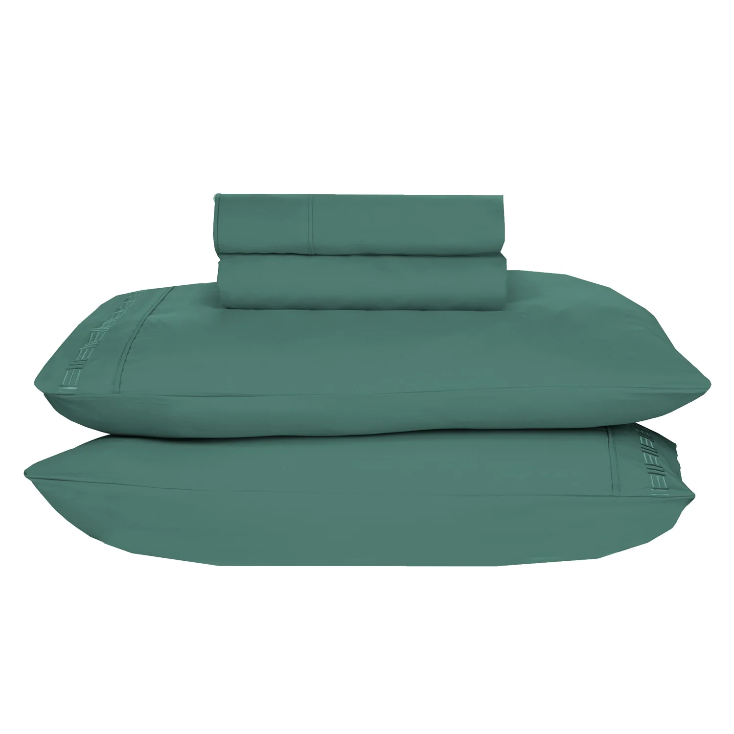 Nilus Twin Sheet Set - Teal - Image 4
