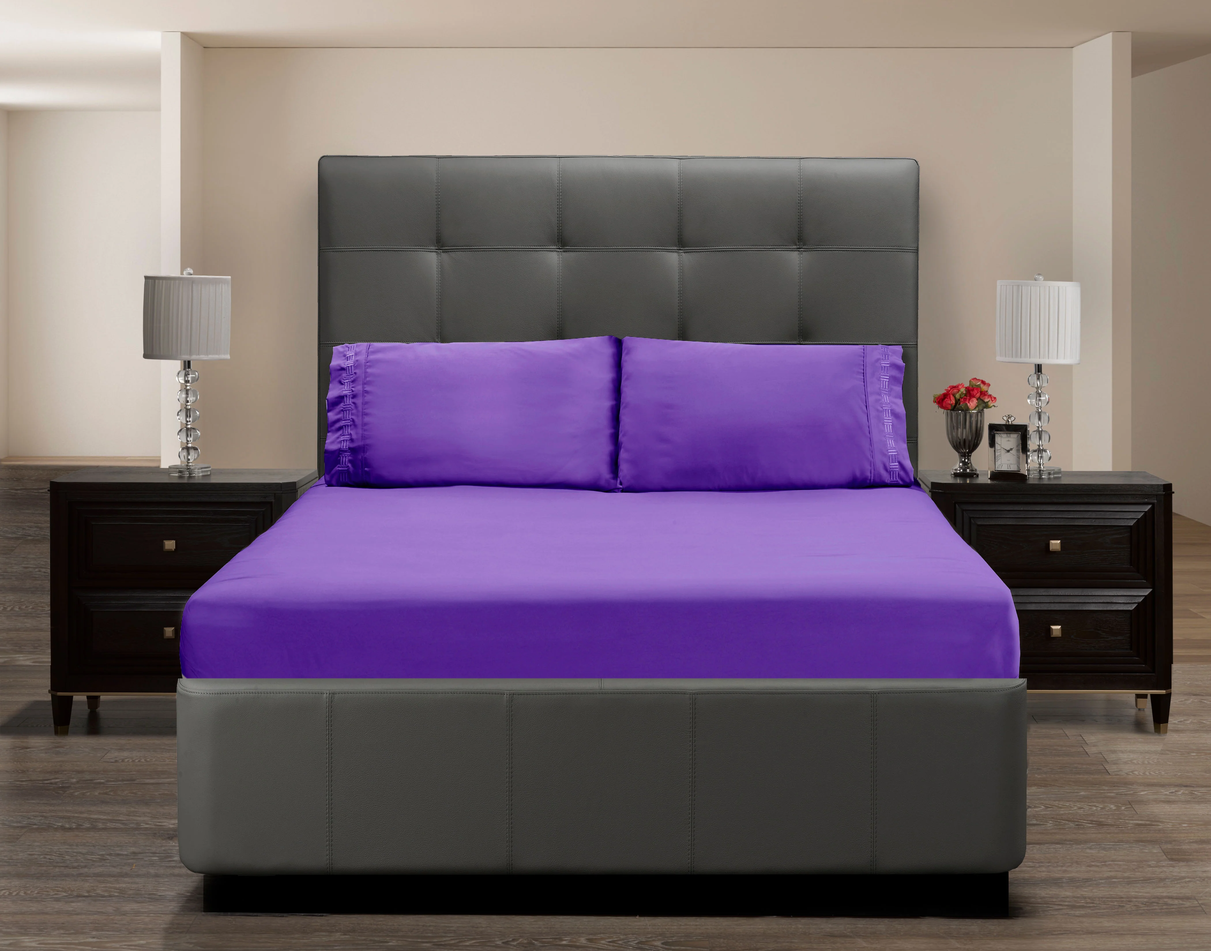 Nilus King Sheet Set - Purple - Image 6