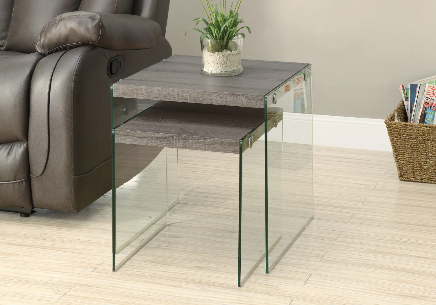 Nivo Nesting Tables - Dark Taupe - Image 2