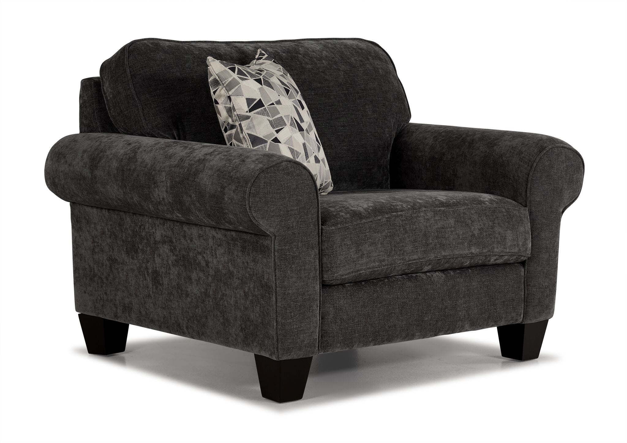 Noche Sofa, Loveseat and Chair Set - Graphite - Image 4
