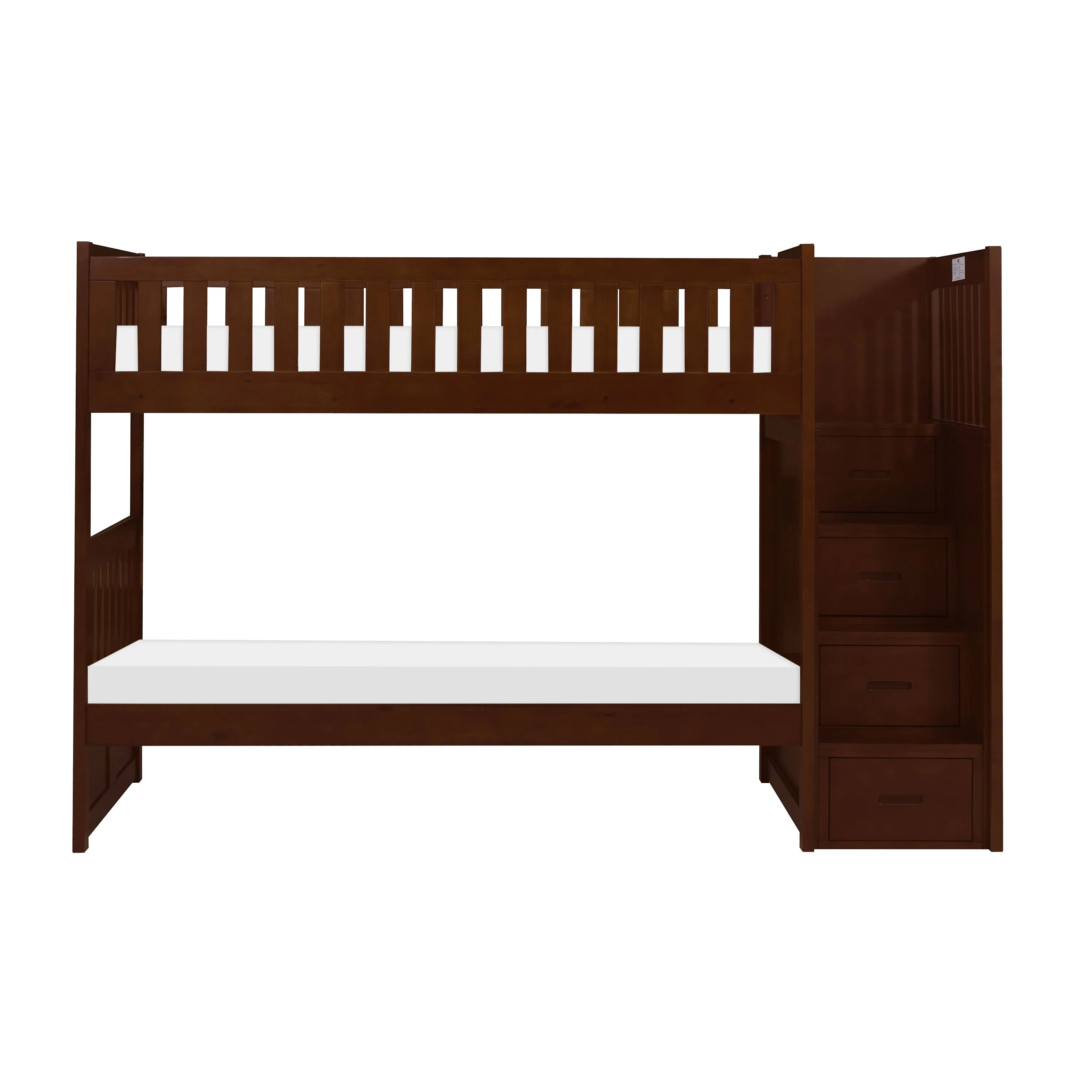 Noelle Twin Step Bunk Bed - Dark Cherry - Image 2