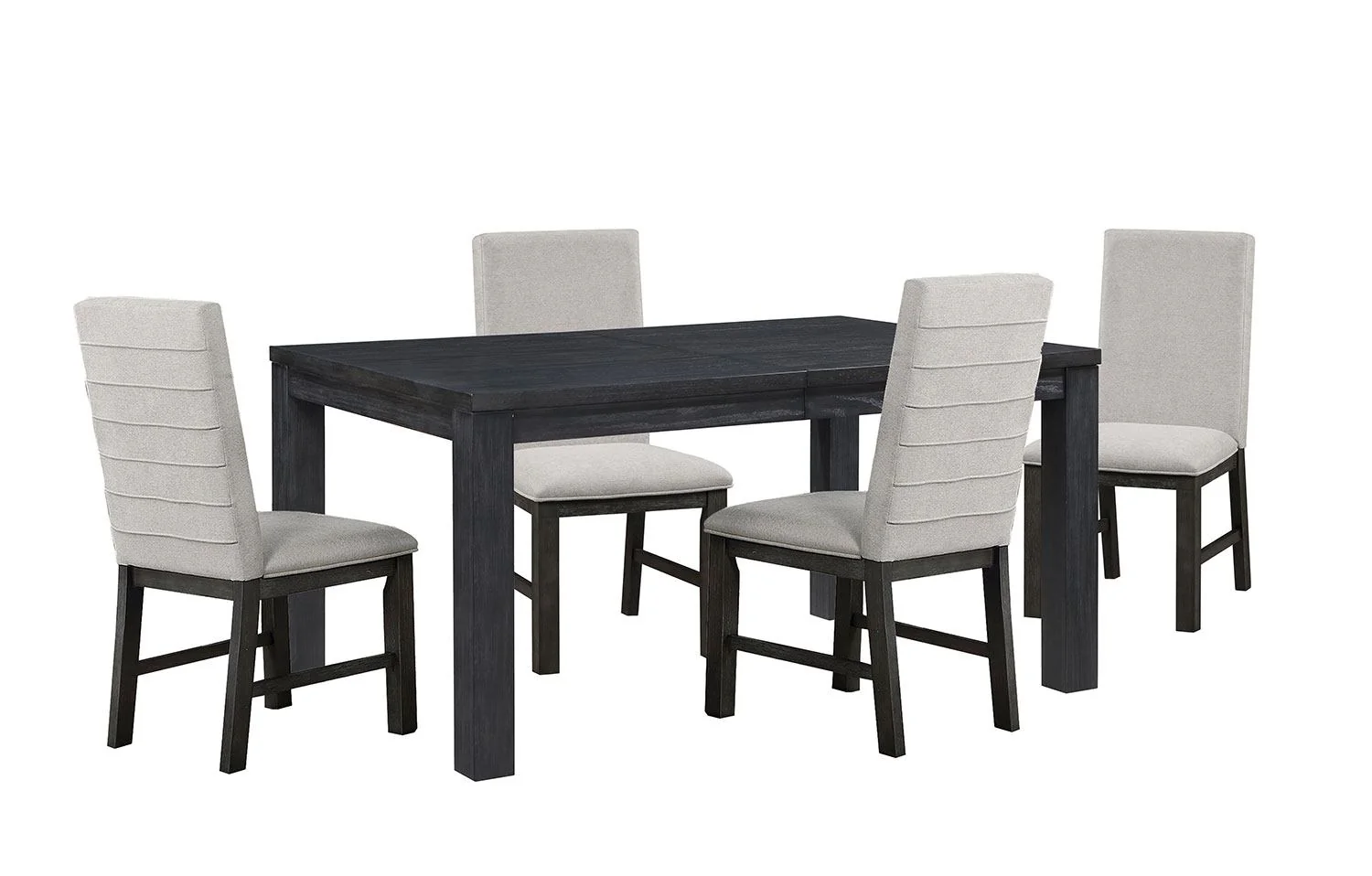 Nola Extendable Dining Table - Dark Grey - Image 6