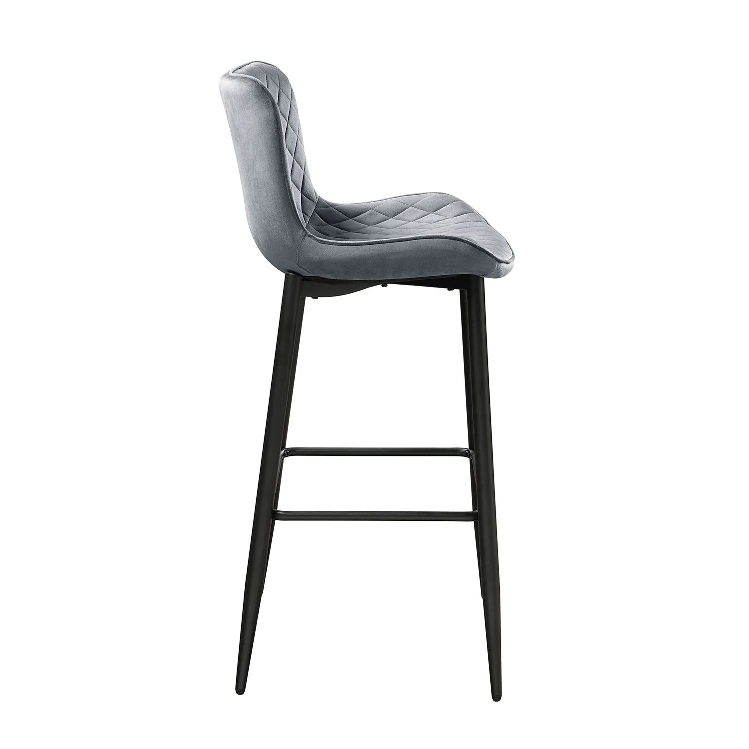 Nya Bar Stool - Grey - Set of Two - Image 4