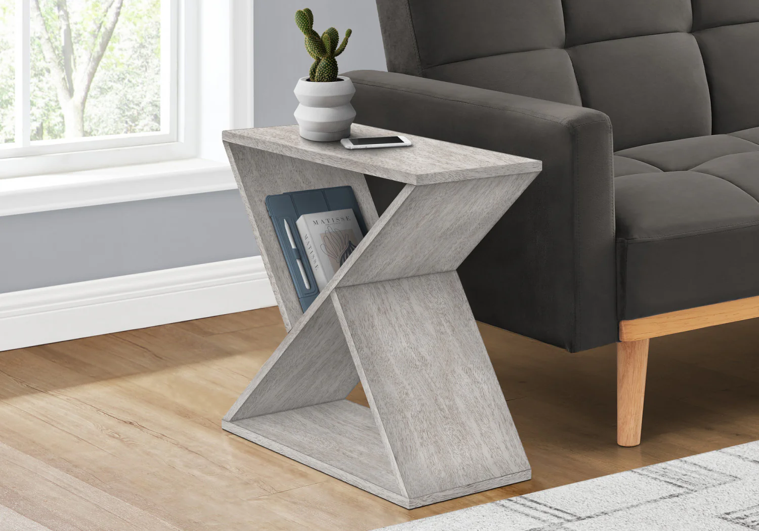 Oaklyn Side Table - Grey - Image 2