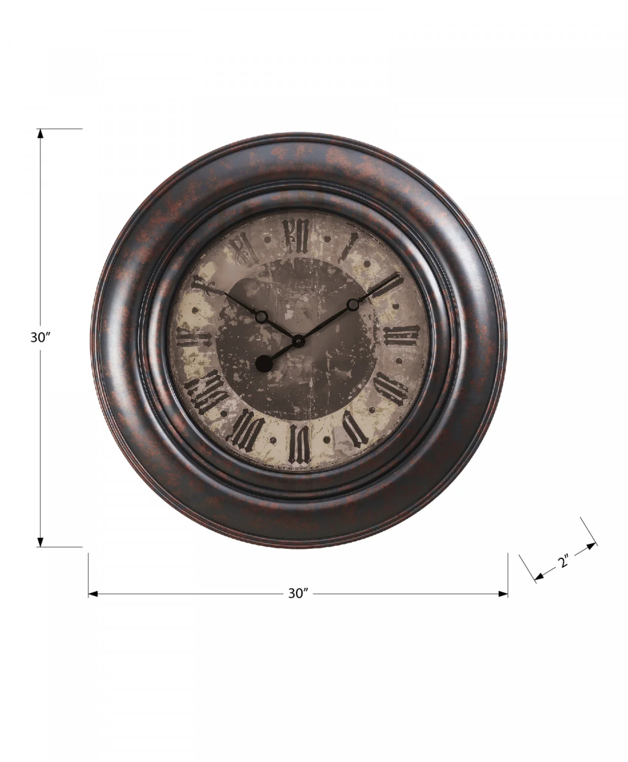 Opus Clock - Brown - Image 3