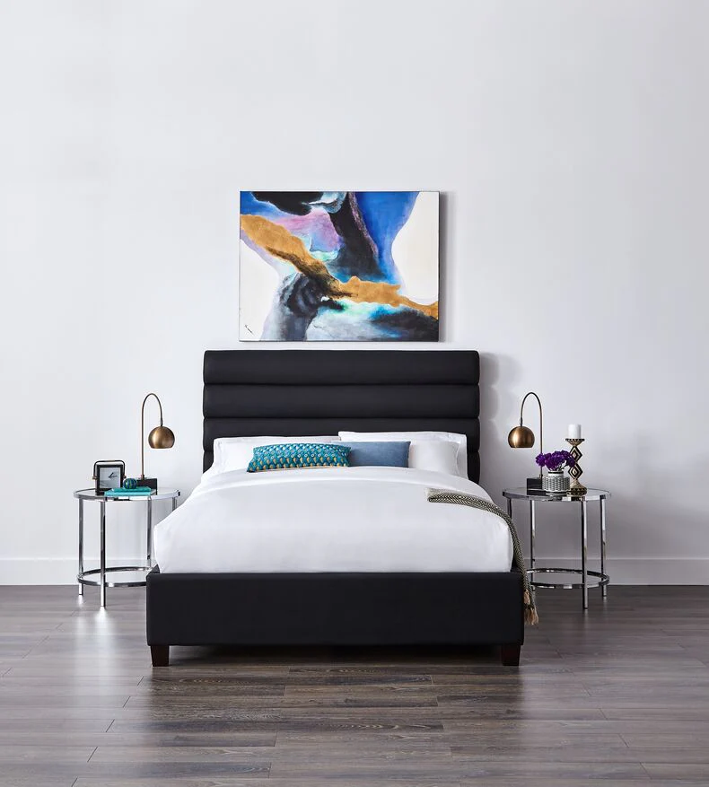 Orchid 3-Piece Queen Bed - Black - Image 2