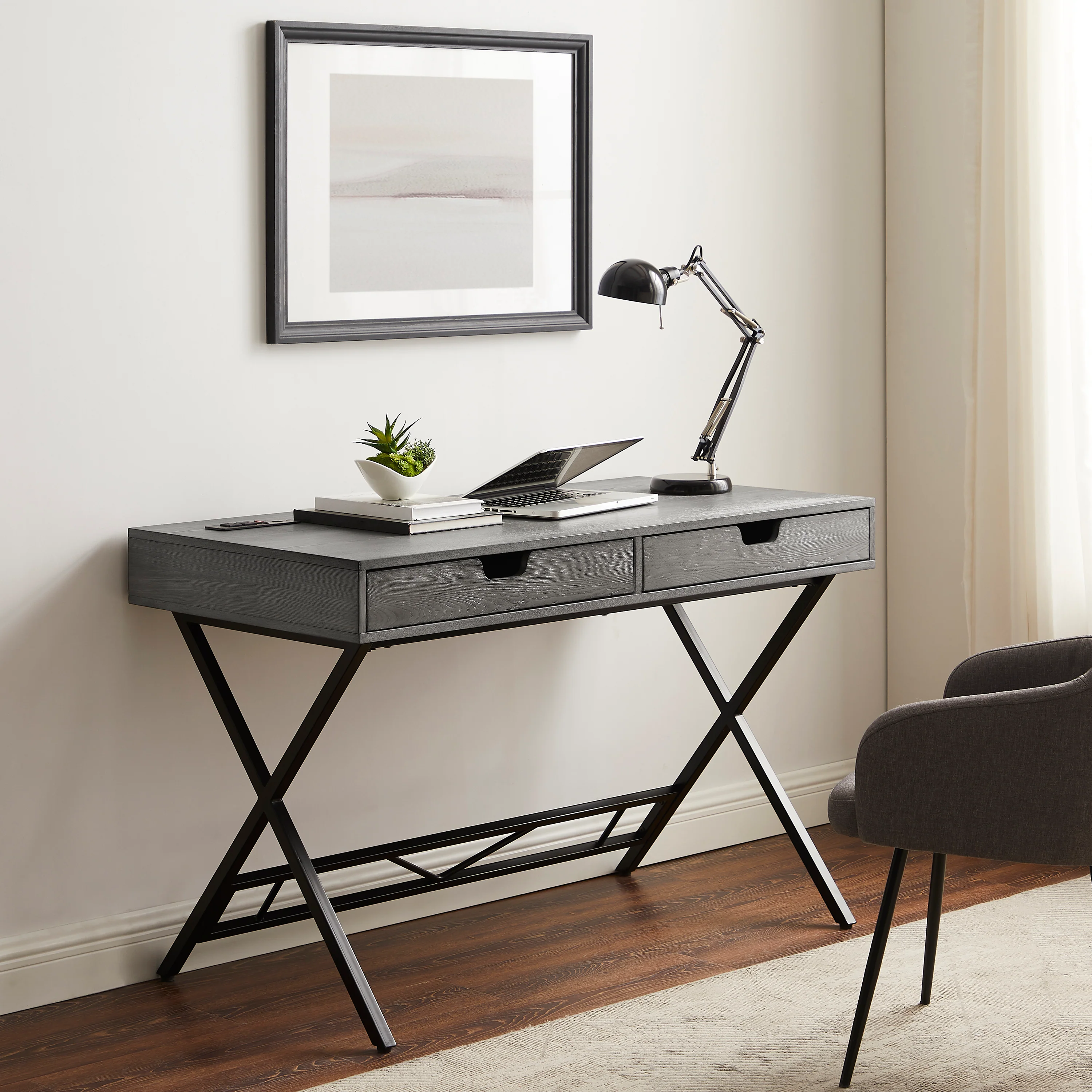 Orion Desk - Grey - Image 2