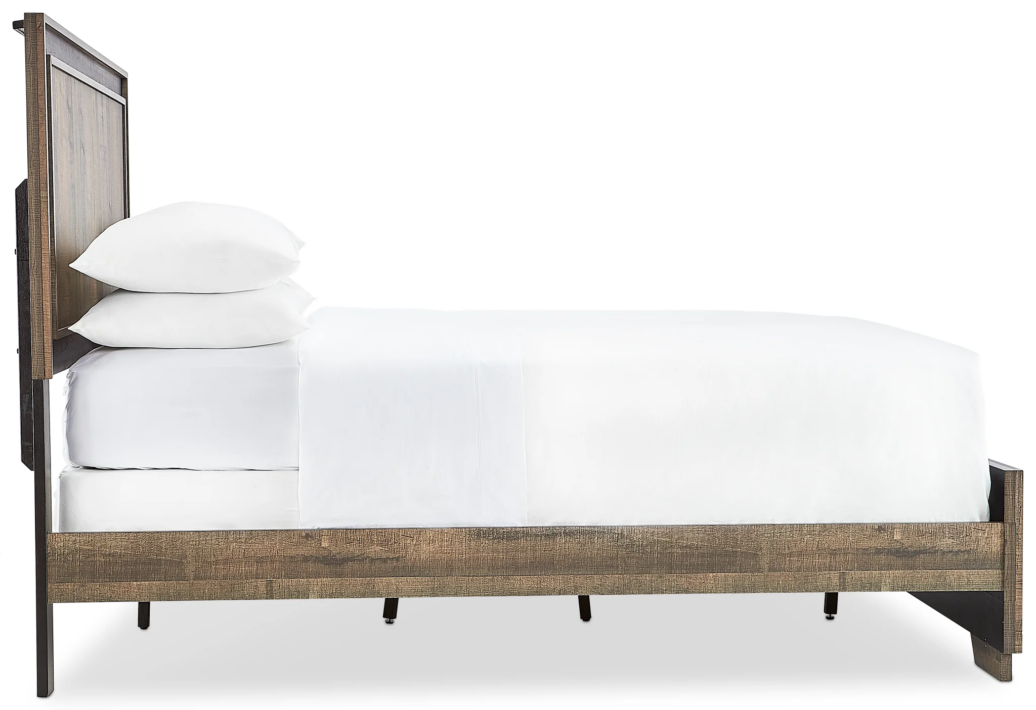 Orlando 3-Piece Queen Bed - Weathered Brown - Image 4