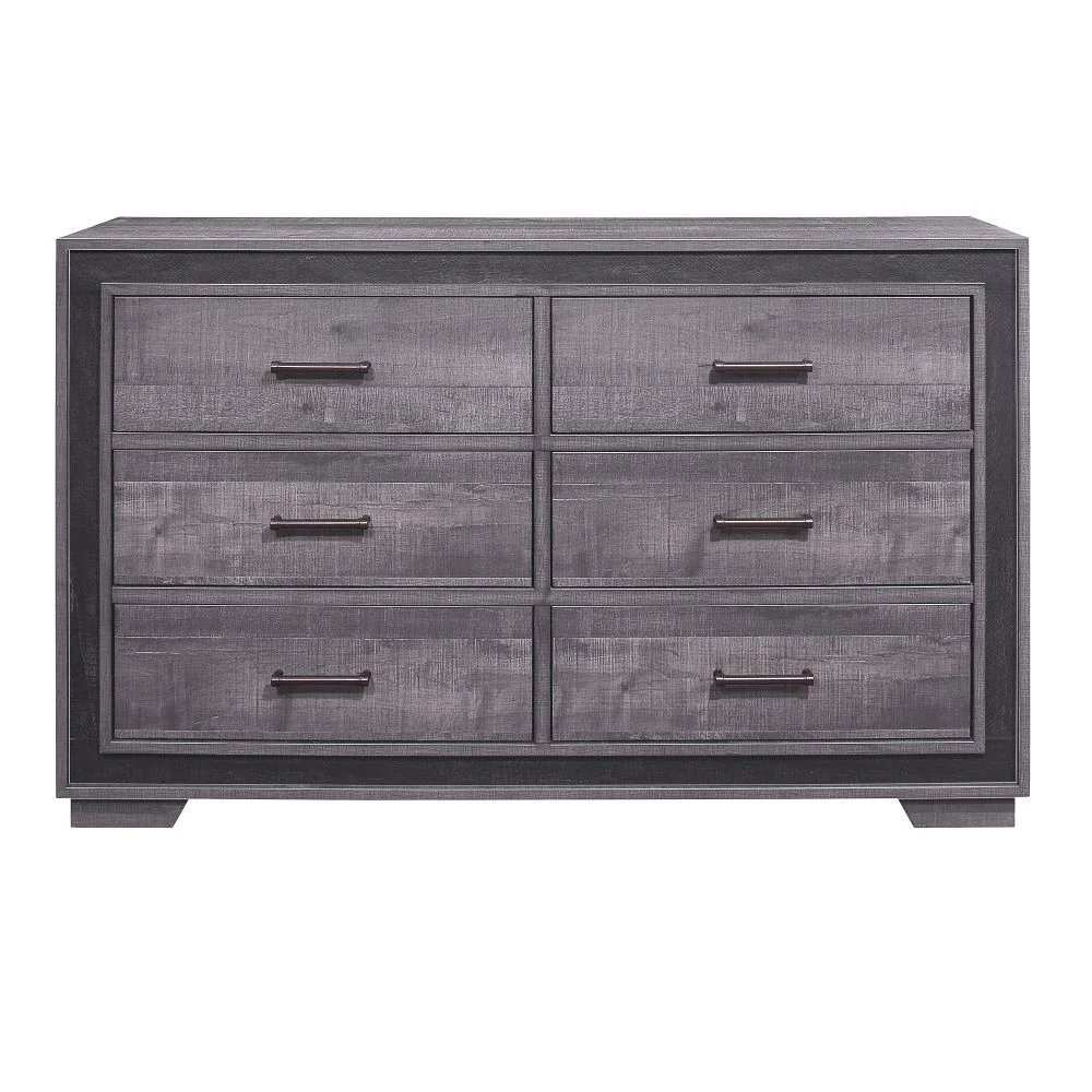 Orlando 6-Drawer Dresser - Grey - Image 2