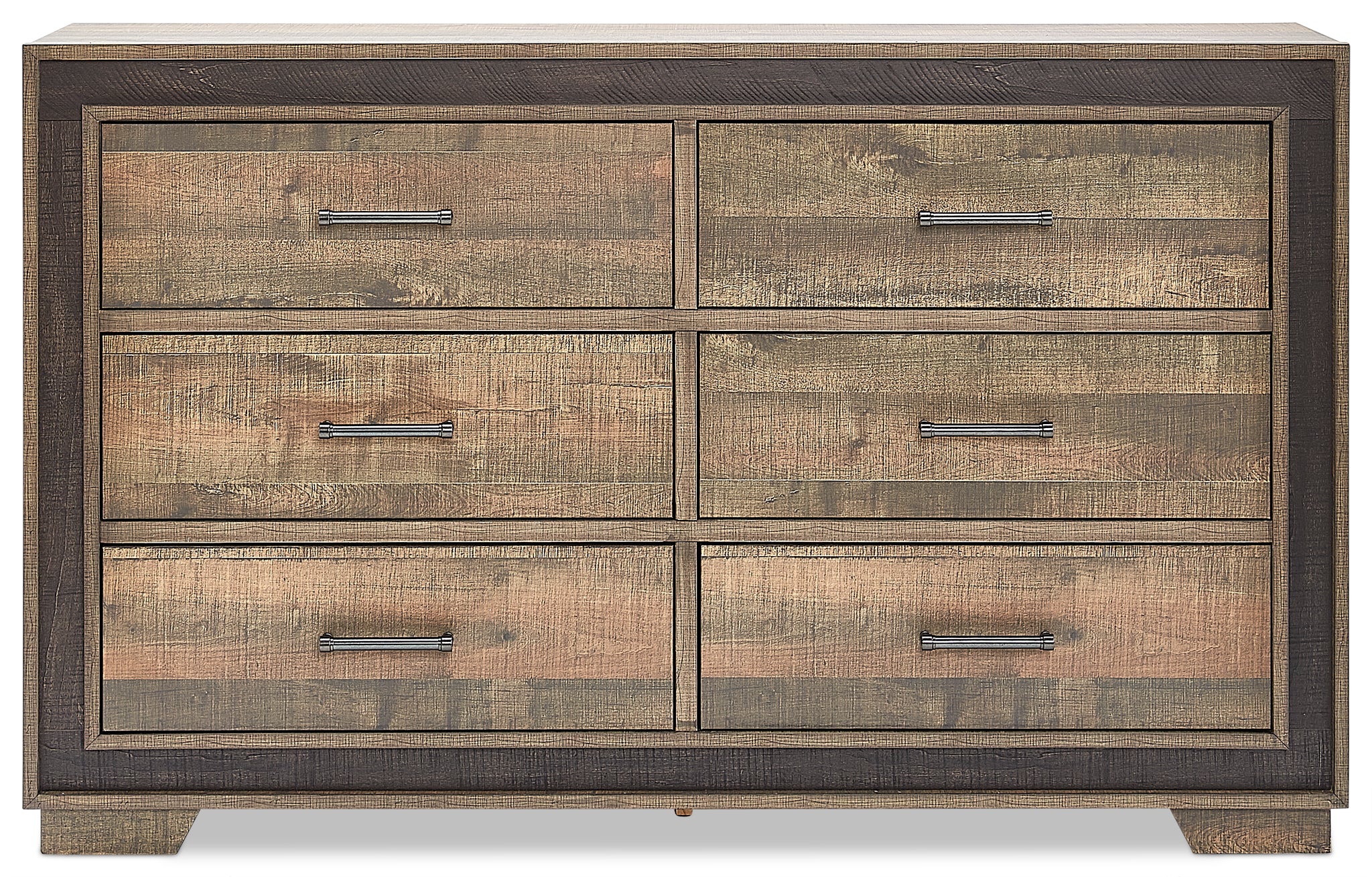 Orlando 6-Drawer Dresser - Weathered Brown - Image 3