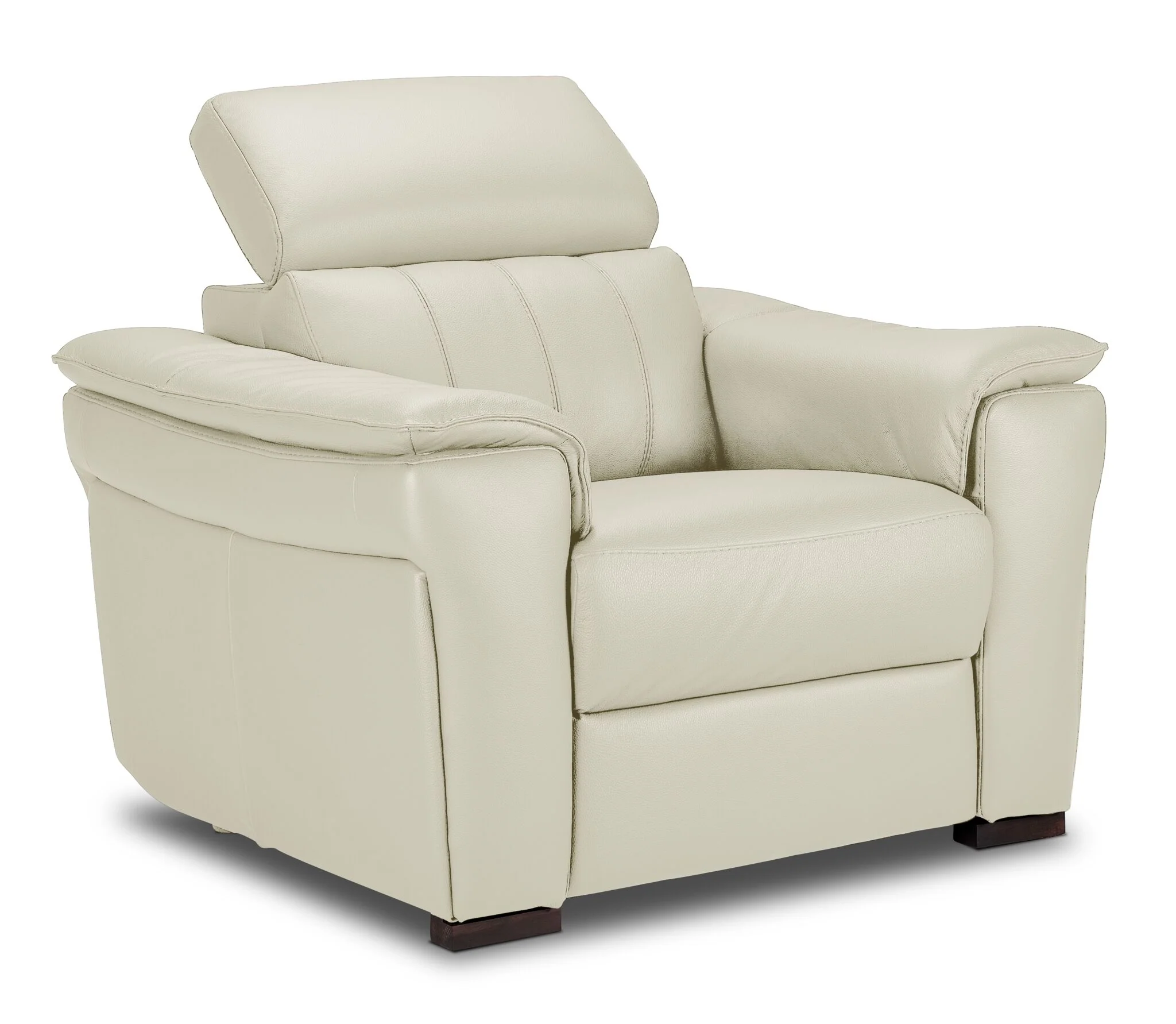 Orlando-Ray Leather Chair - White - Image 3
