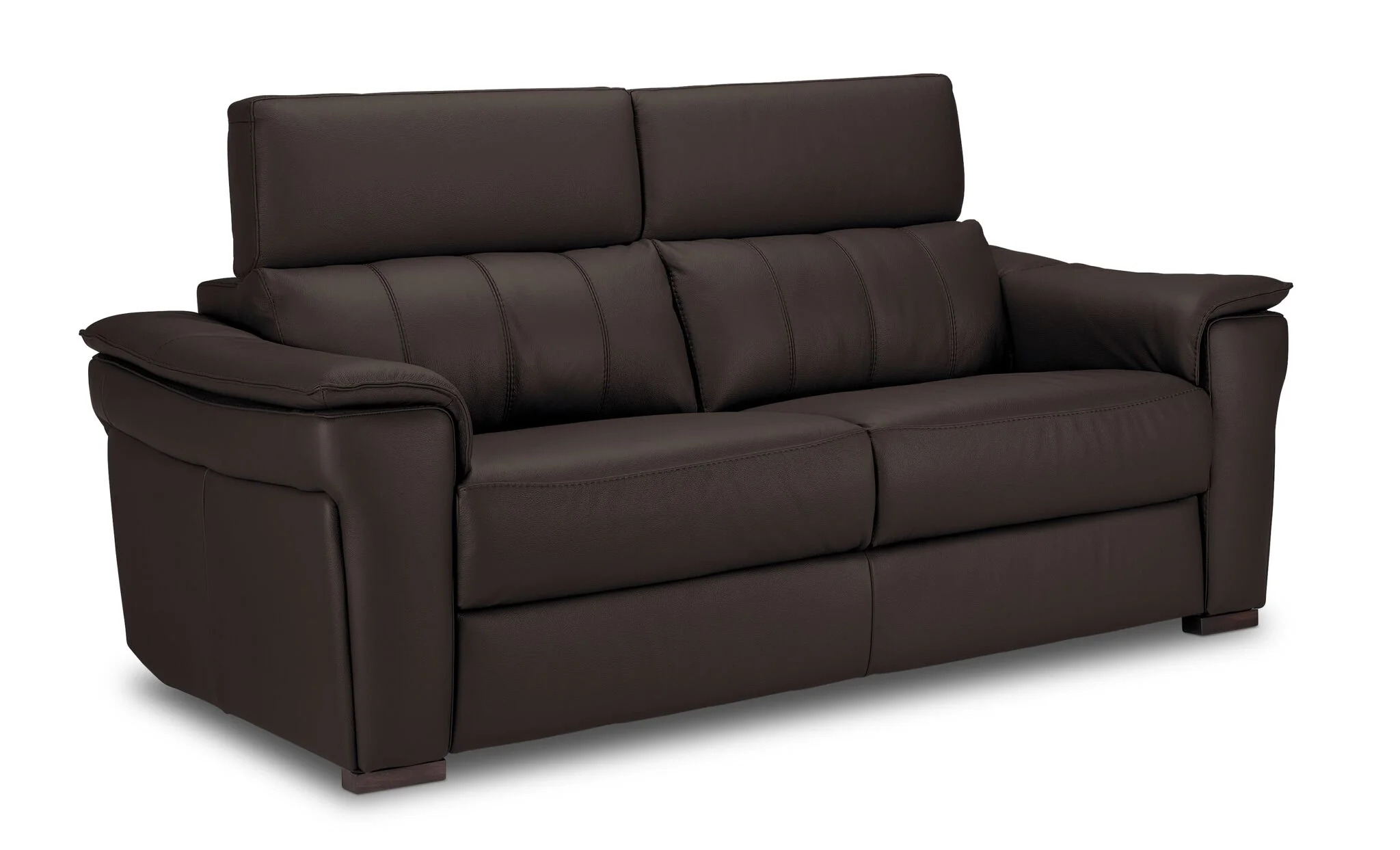 Orlando-Ray Leather Sofa and Loveseat Set - Chocolate - Image 2