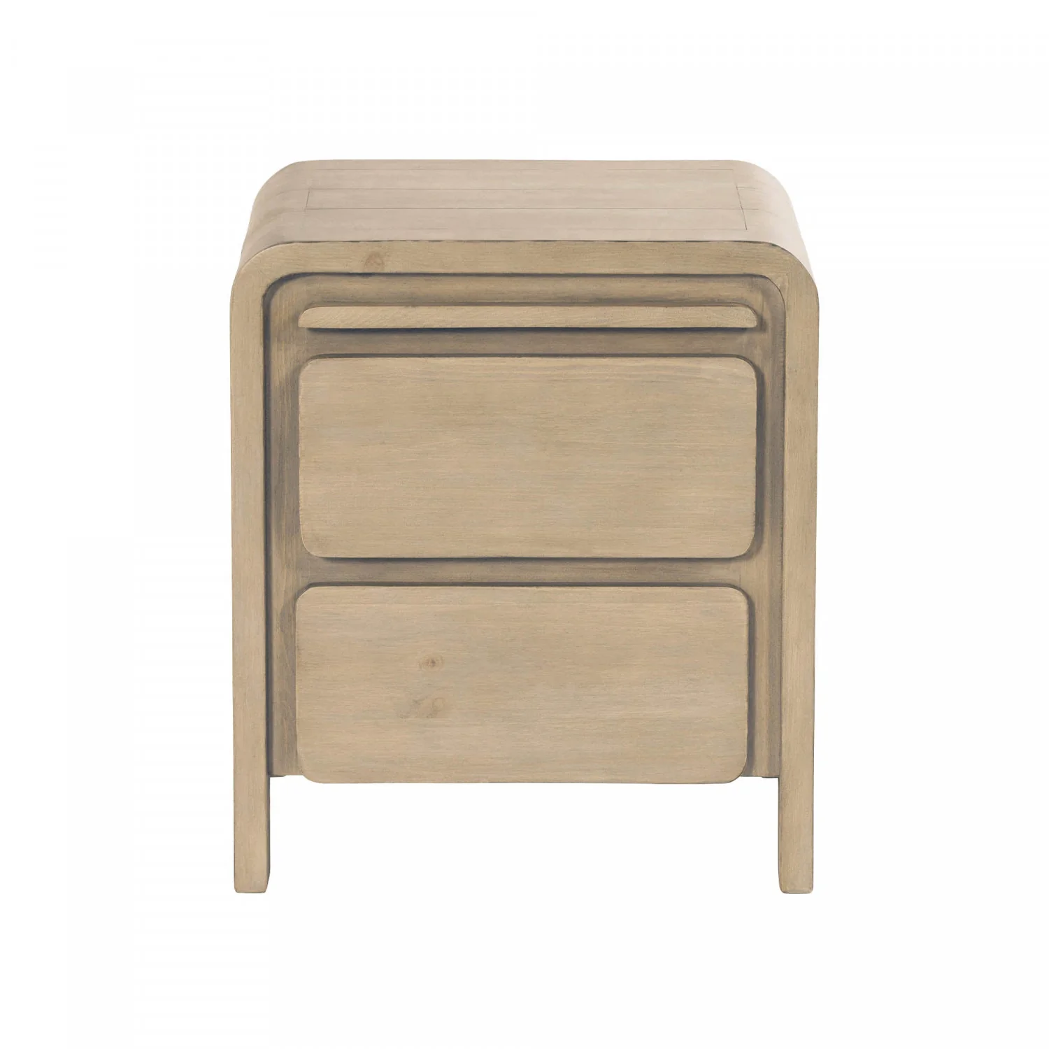 Orn 2 Drawer Night Table - Brown - Image 3