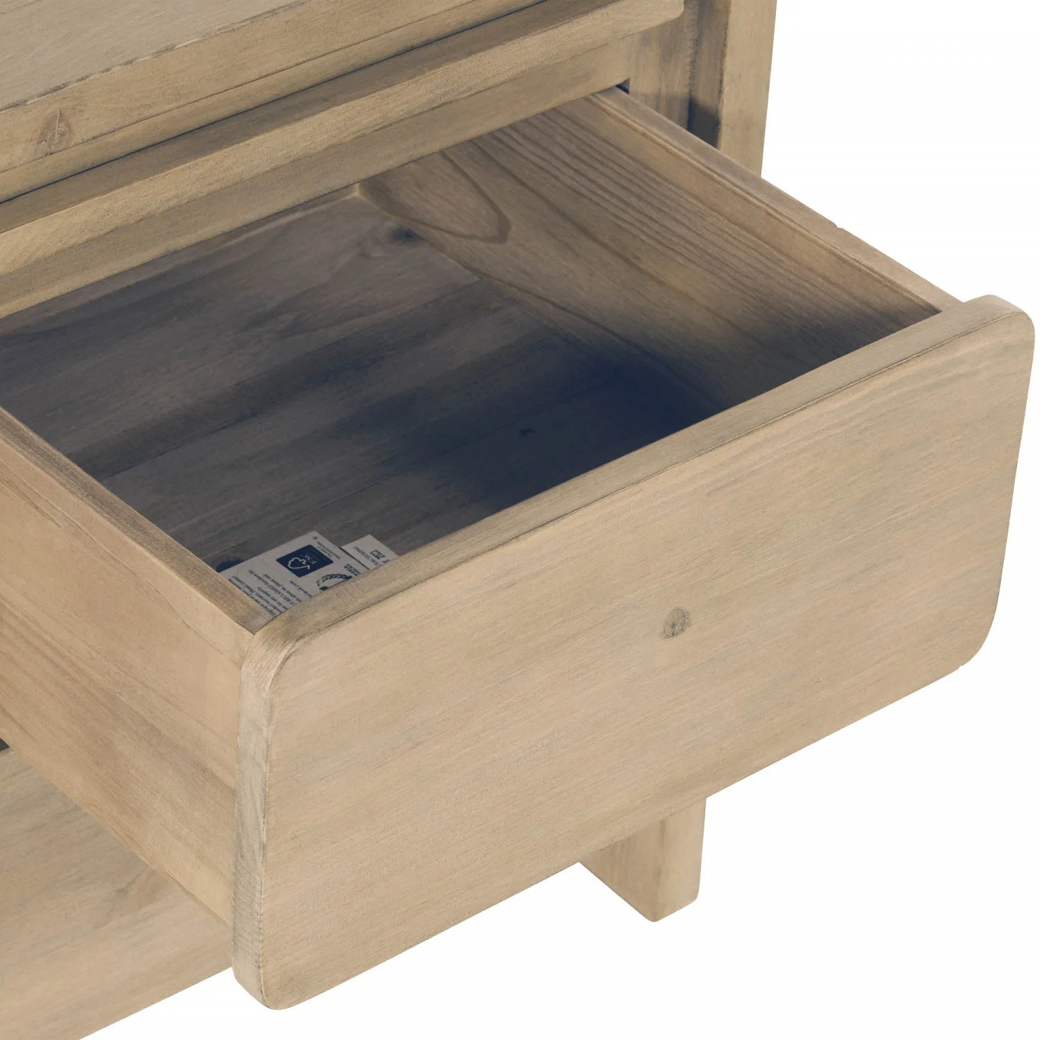 Orn 2 Drawer Night Table - Brown - Image 5