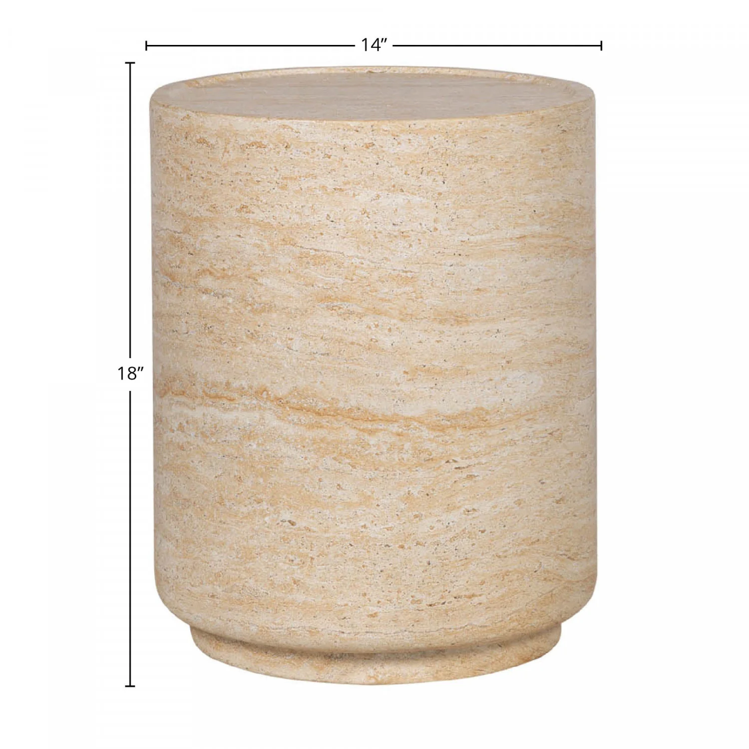 Osklin Side Table - Beige - Image 2