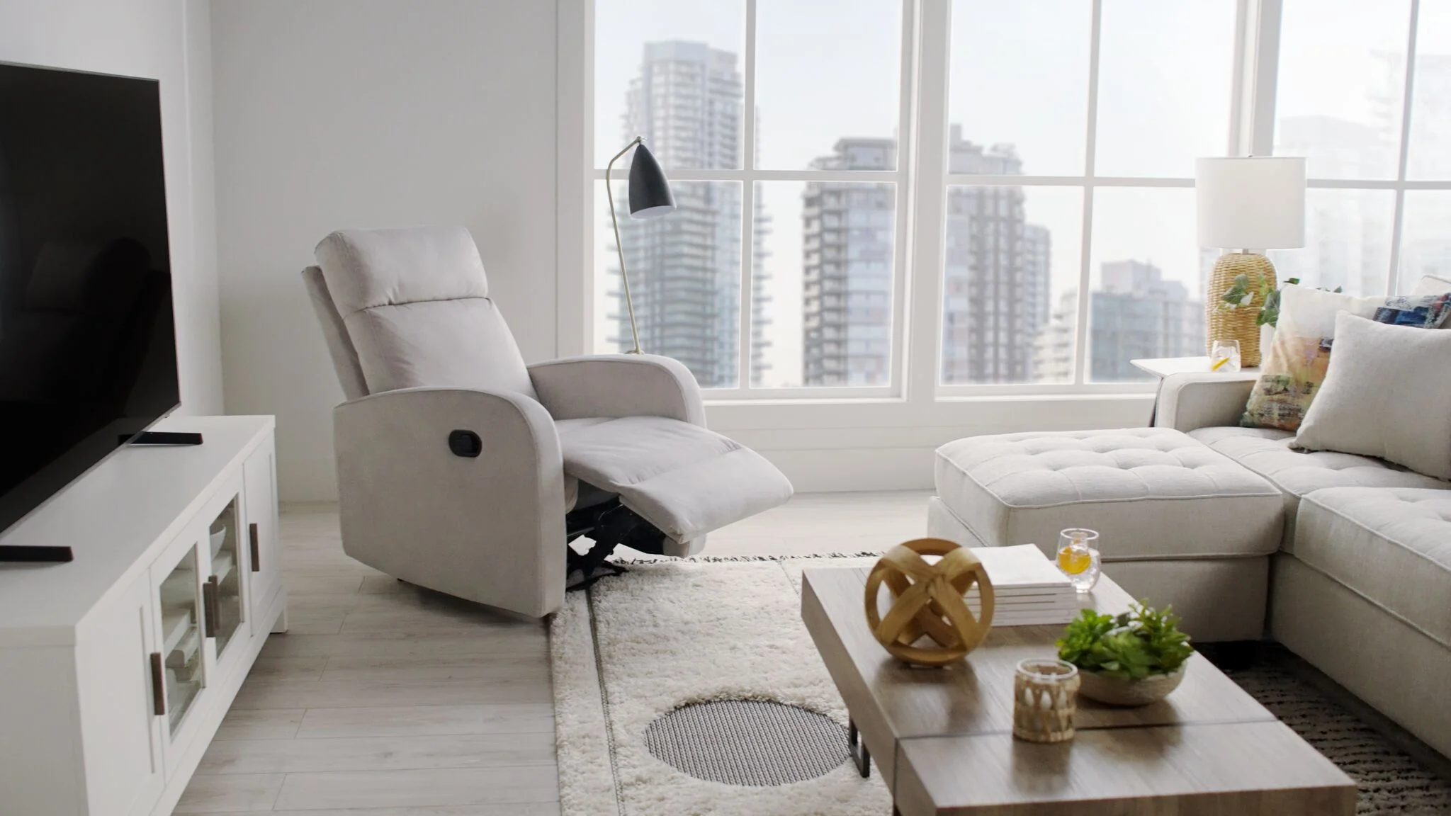 Owen Recliner - Grey - Image 3