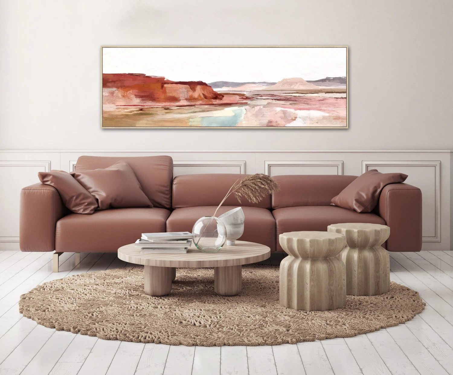 Painted Reflections Wall Art - Red - 20 X 60 - Image 2