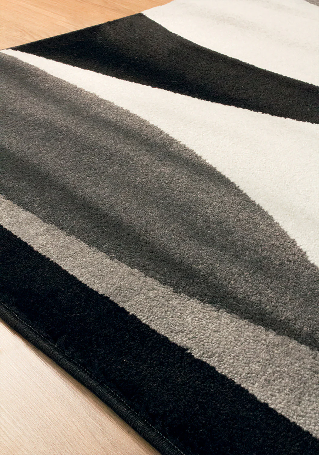 Paladin Drifts Area Rug - 8' X 11' - Black Grey - Image 4