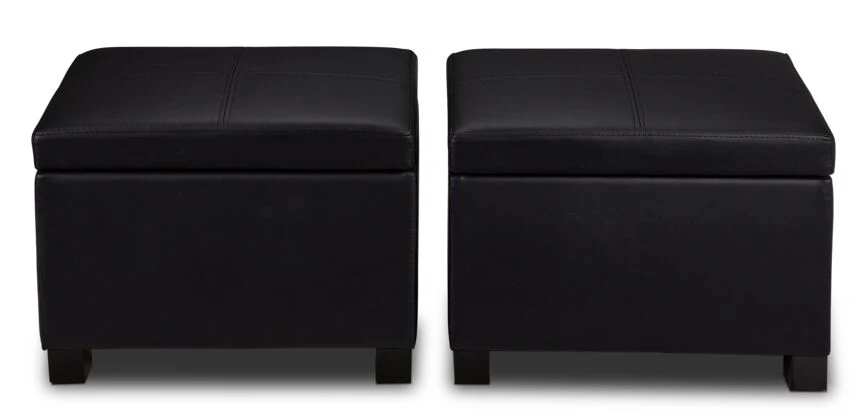 Paloma 3-Piece Ottoman - Black - Image 8