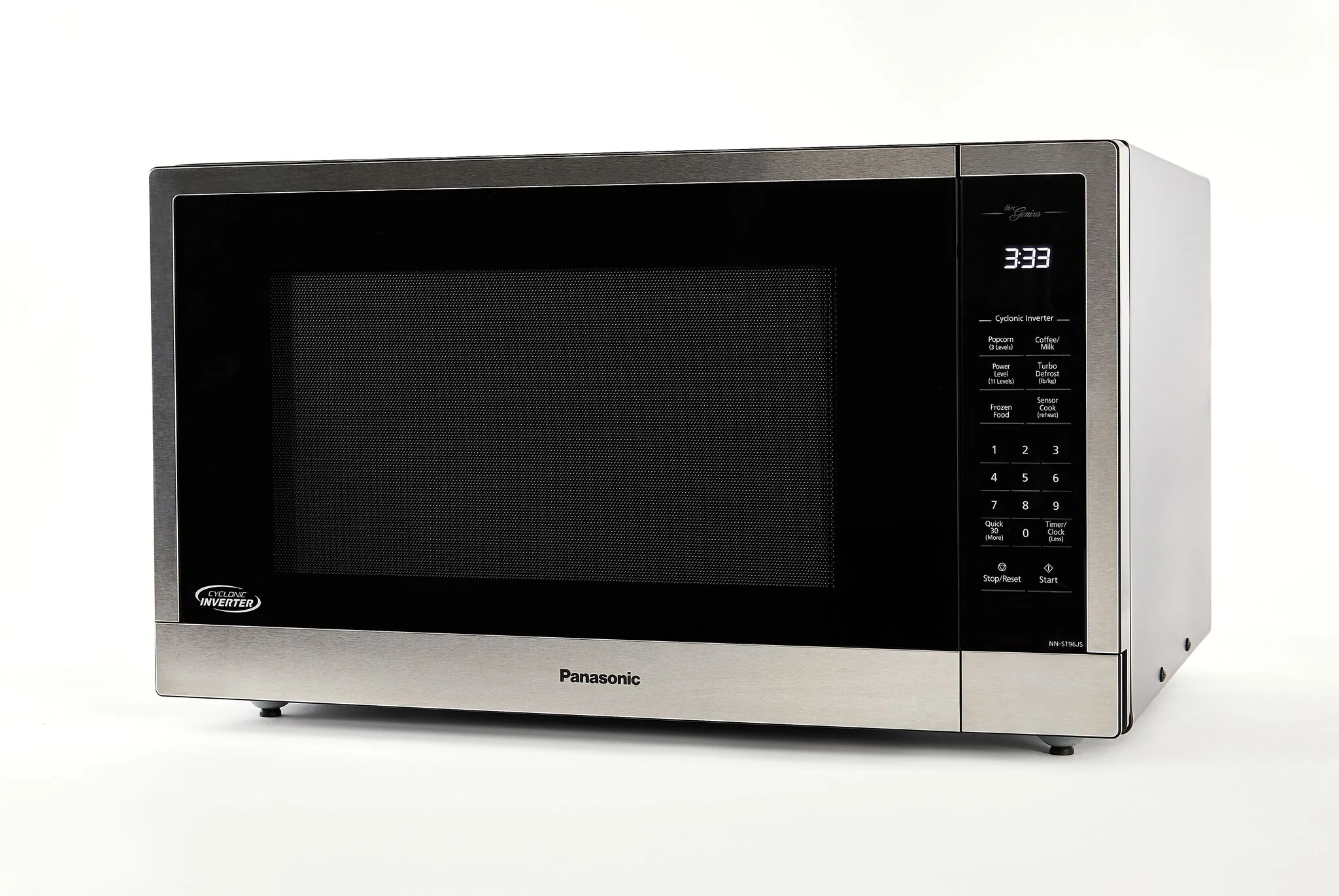 Panasonic Black Stainless Steel Countertop Microwave with Genius Sensor (2.2 Cu.Ft.) - NNST96JSC - Image 5