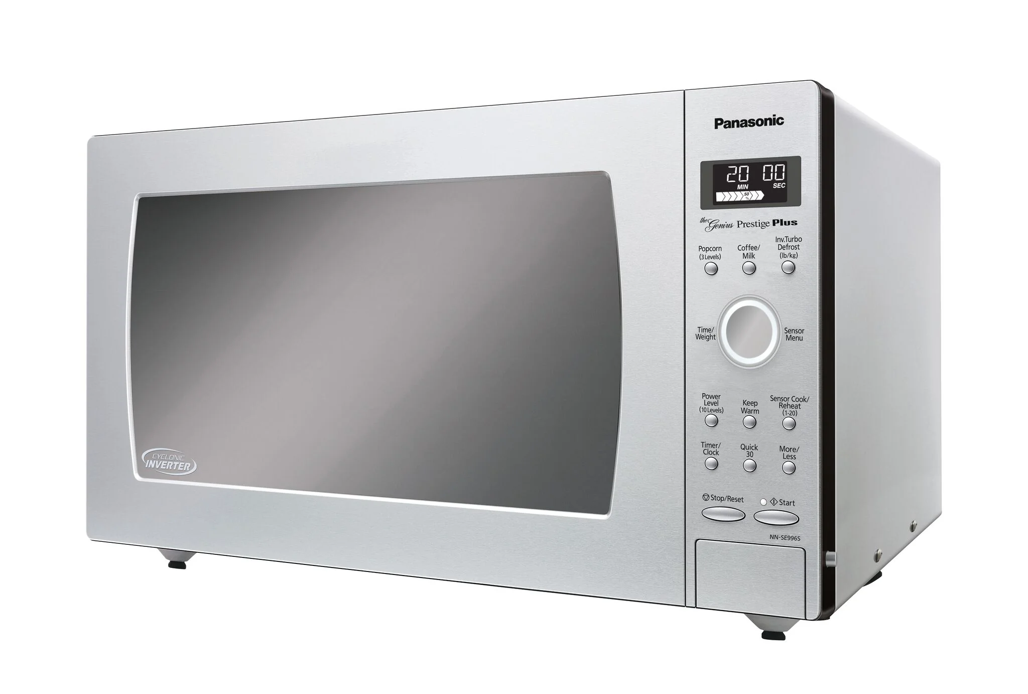 Panasonic Fingerprint Stainless Steel Countertop Microwave with Genius Sensor (2.2 Cu.Ft.) - NNSE996SC - Image 3