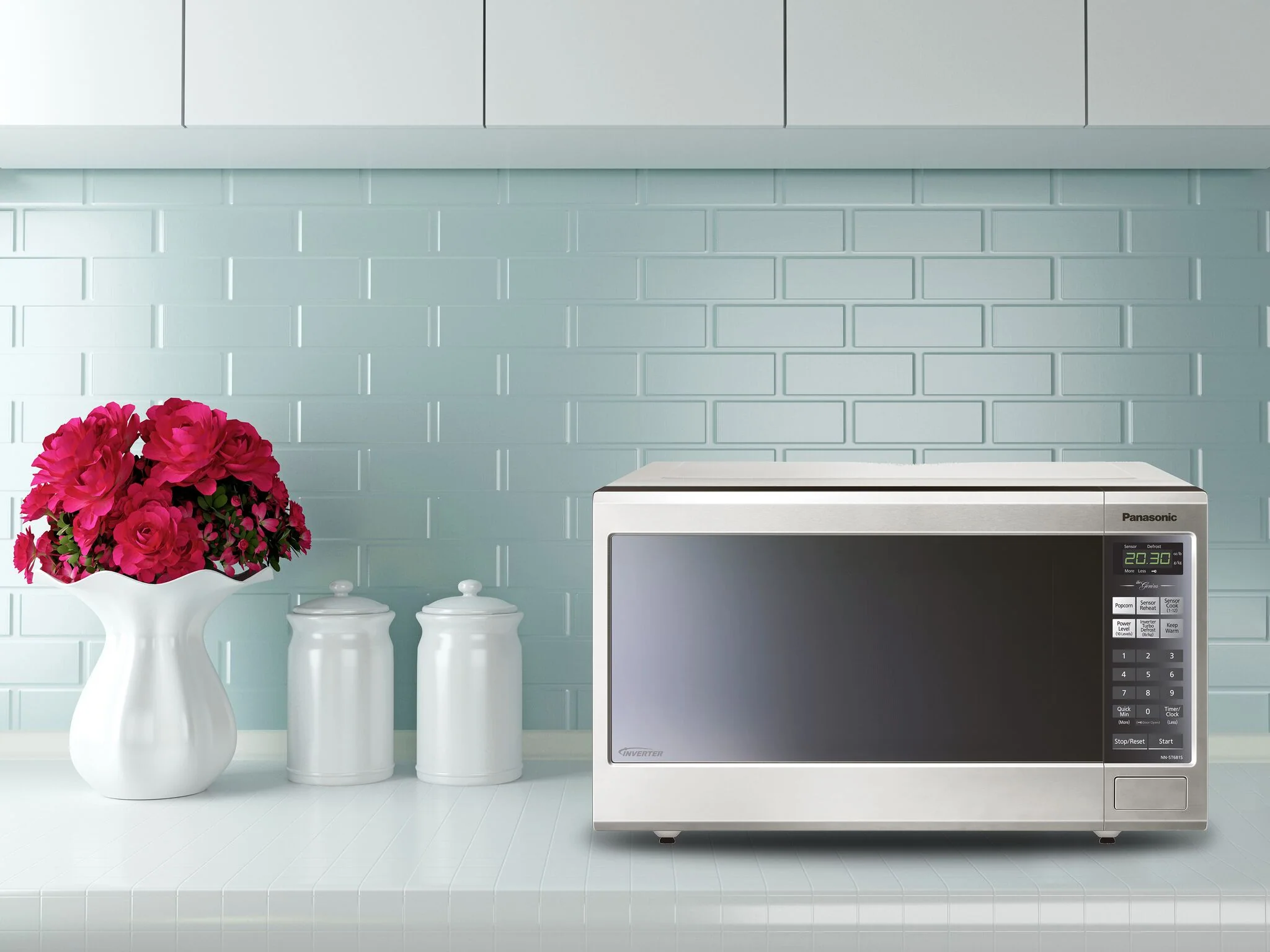 Panasonic Stainless Steel Countertop Microwave with Genius Sensor (1.2 Cu.Ft.) - NNST681SCC - Image 2