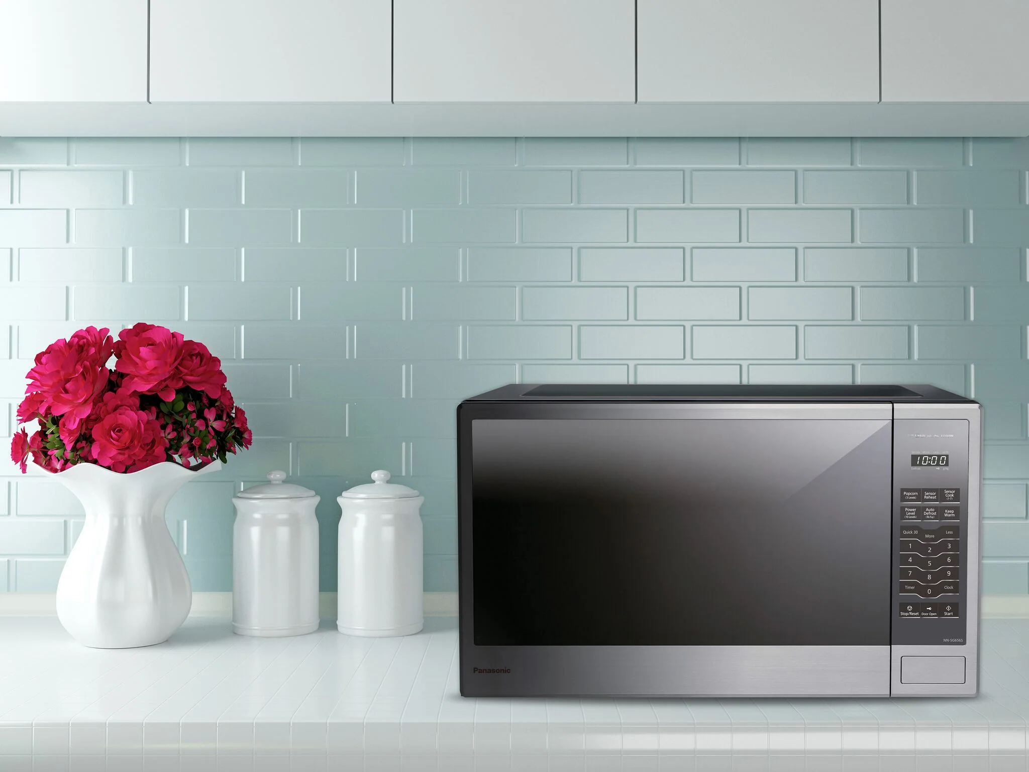 Panasonic Stainless Steel Countertop Microwave with Genius Sensor (1.3 Cu.Ft.) - NNSG656SC - Image 2