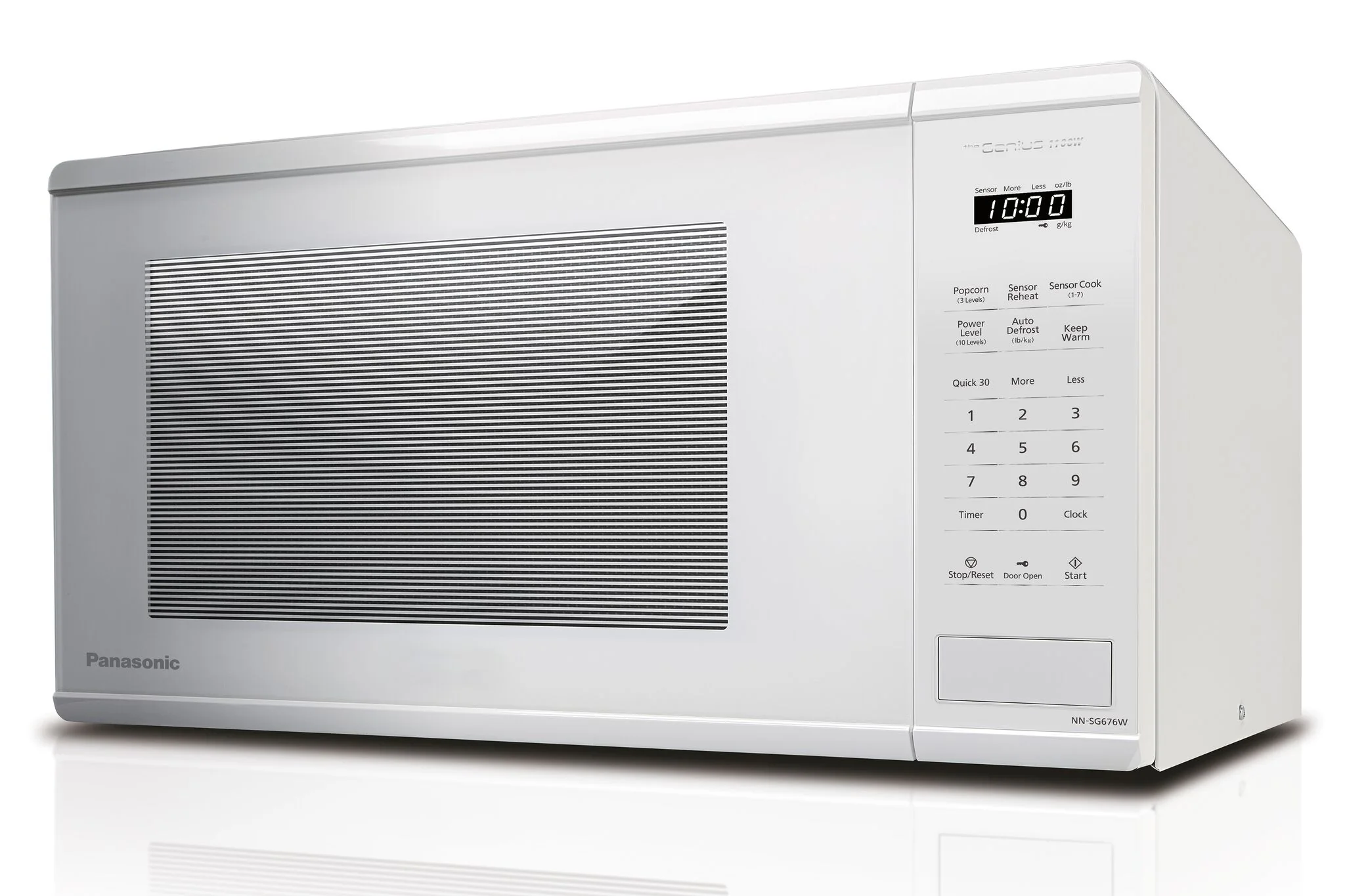 Panasonic White Countertop Microwave with Genius Sensor (1.3 Cu.Ft.) - NNSG676WC - Image 3